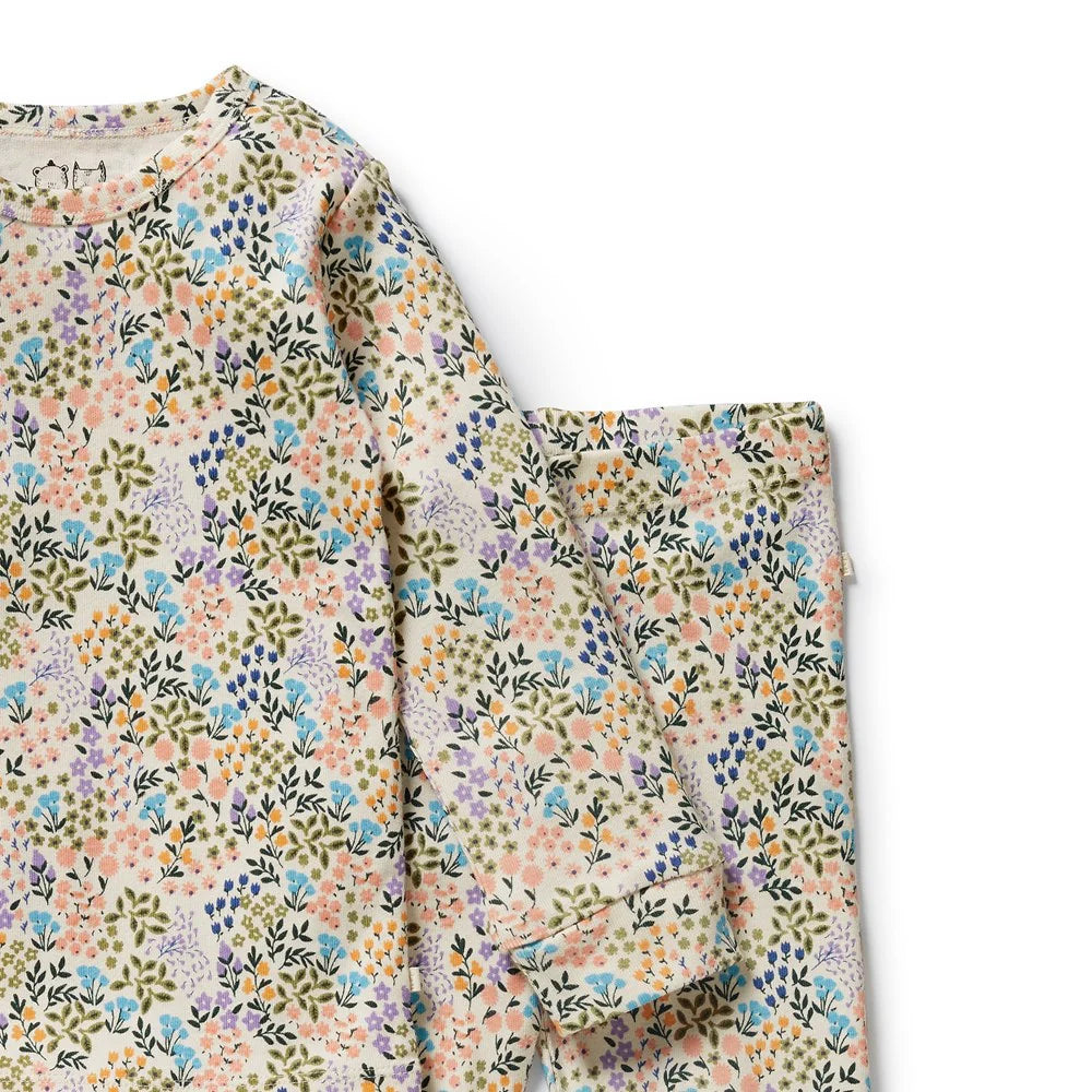 Wilson & Frenchy - Tiny Bloom Organic Long Sleeved Pyjamas