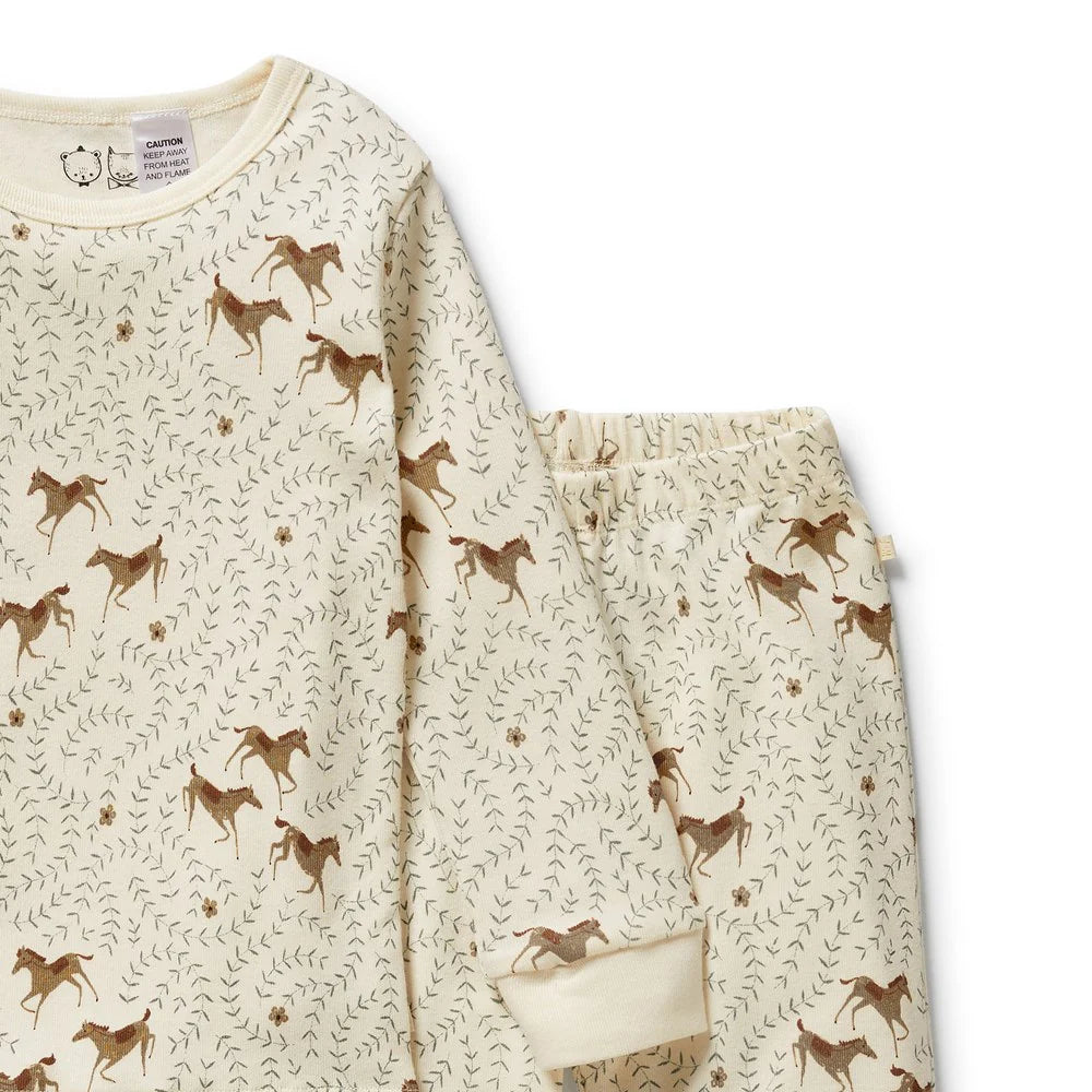 Wilson & Frenchy - Trixie Horse Organic Long Sleeved Pyjamas