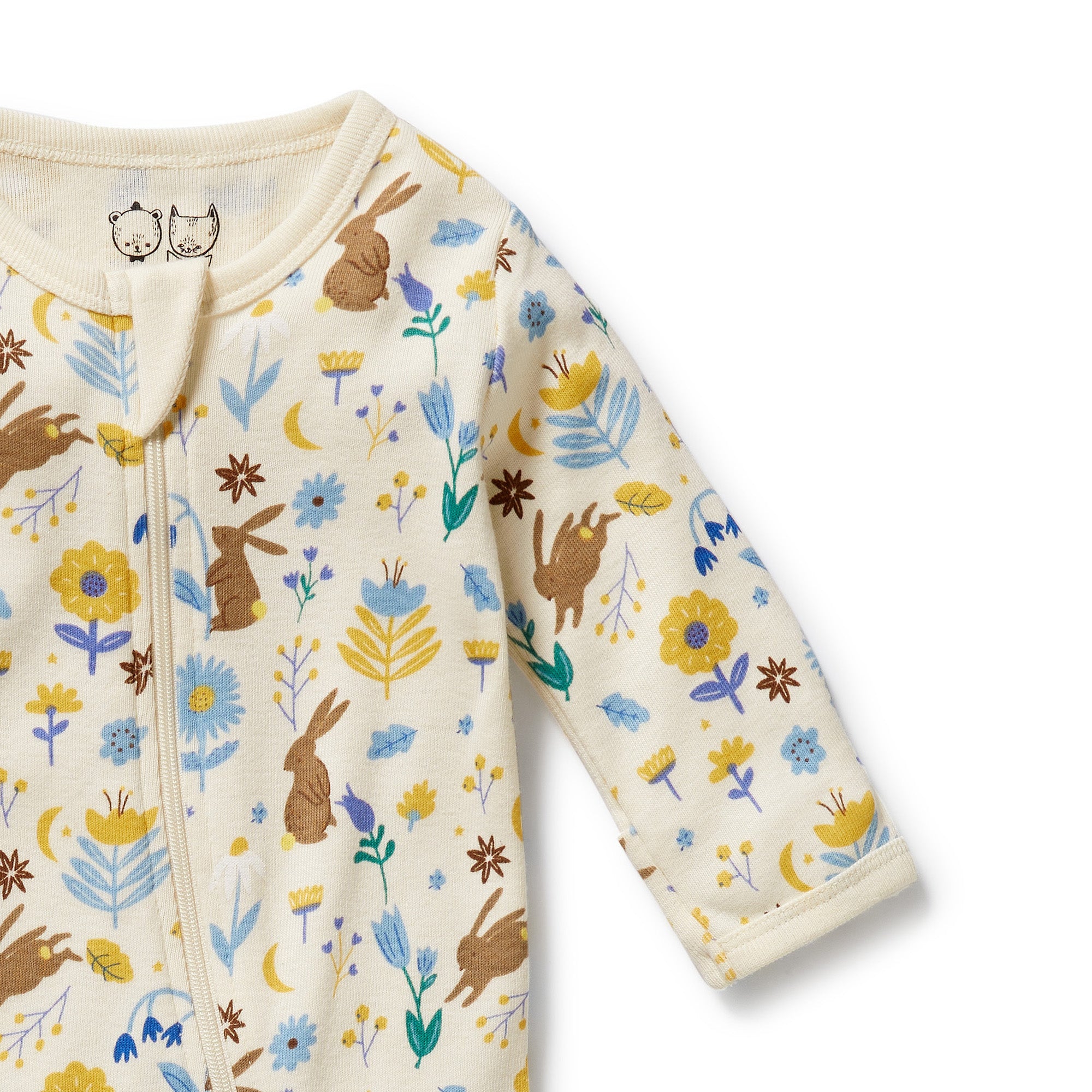 Wilson & Frenchy - Daisy Mae Organic Zipsuit with Feet