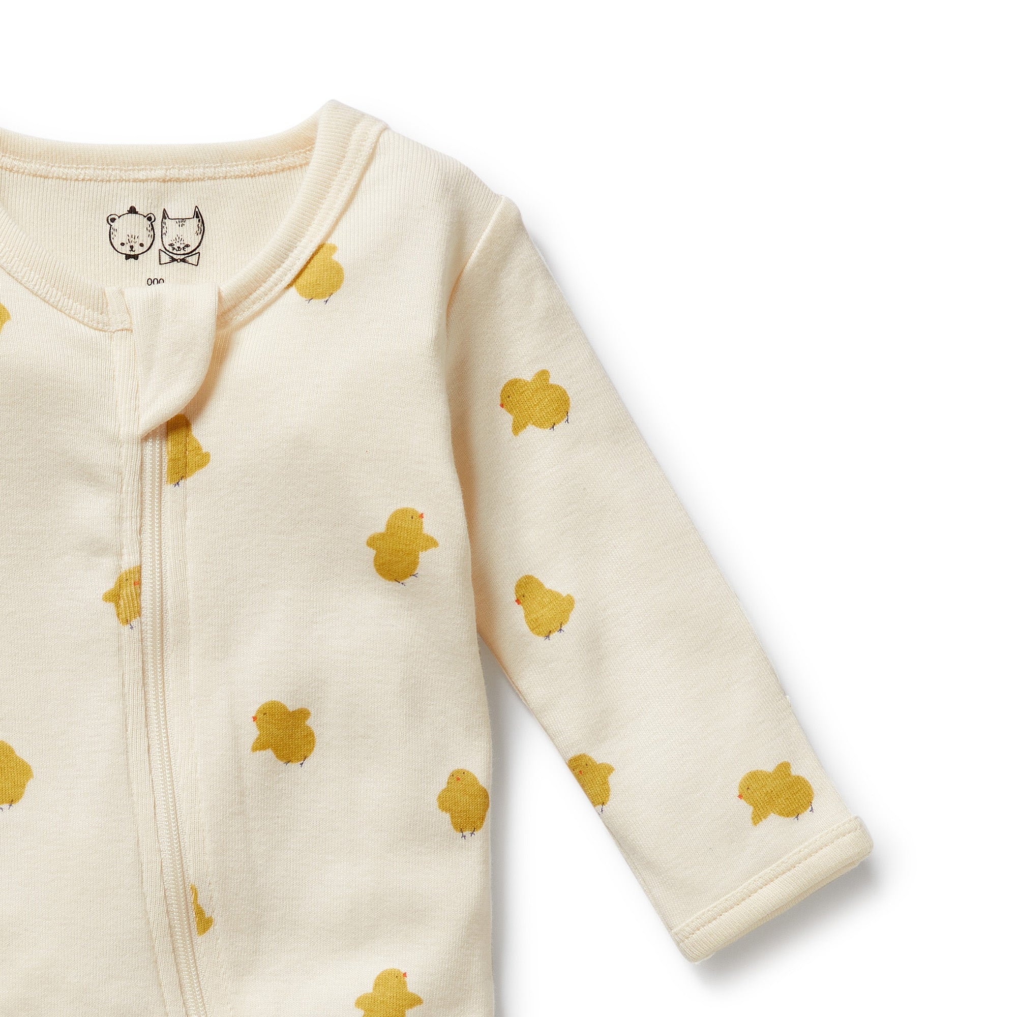 Wilson & Frenchy - Little Chick Organic Zipsuit with Feet