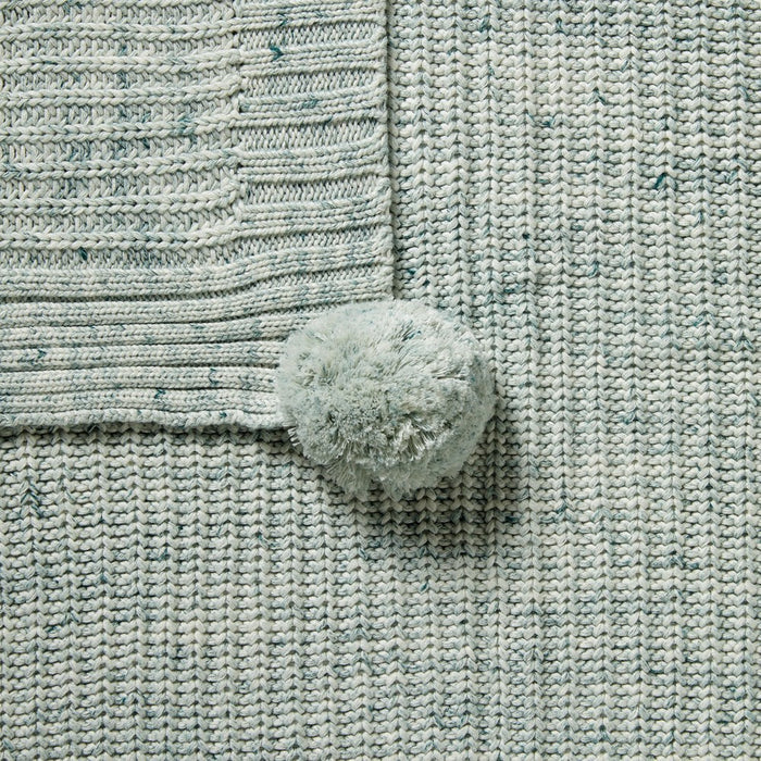 Wilson & Frenchy - Moss Speckle Organic Knitted Blanket
