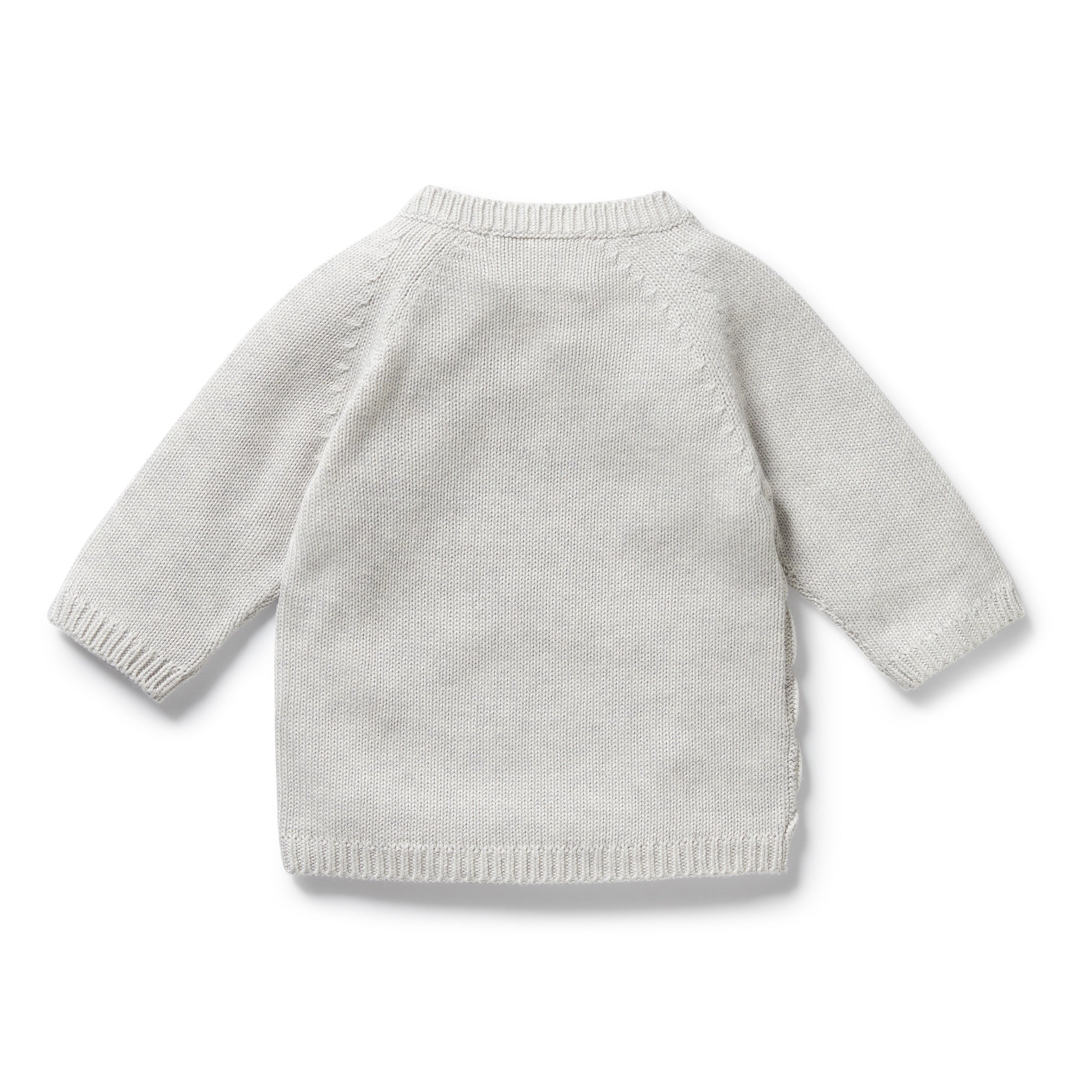 Wilson & Frenchy - Grey Melange Organic Knitted Kimono Cardigan