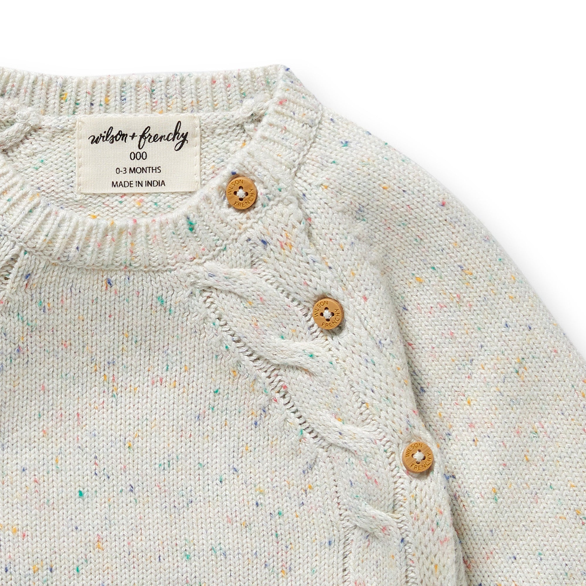Wilson & Frenchy - Hundreds & Thousands Organic Knitted Kimono Cardigan