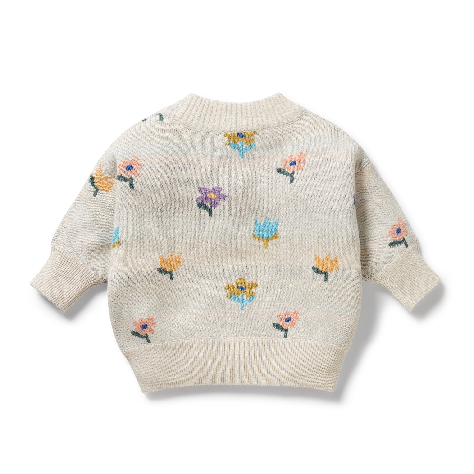 Wilson & Frenchy - Flower Pop Organic Knitted Jacquard Jumper
