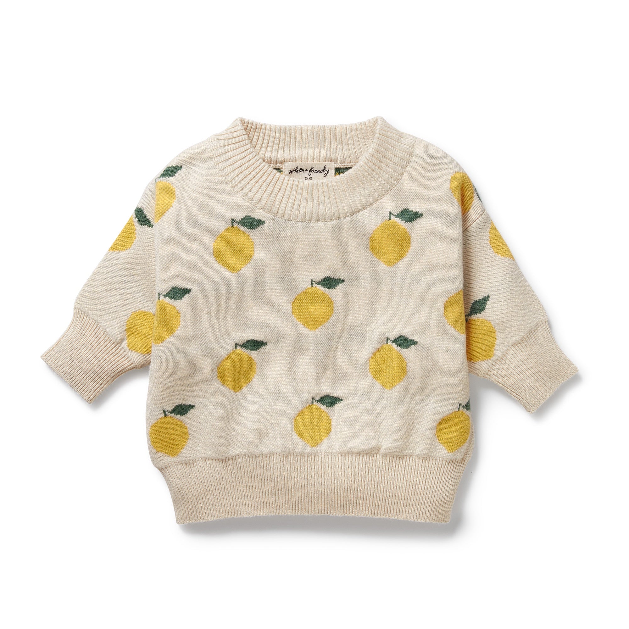 Wilson & Frenchy - Lemony Organic Knitted Jacquard Jumper
