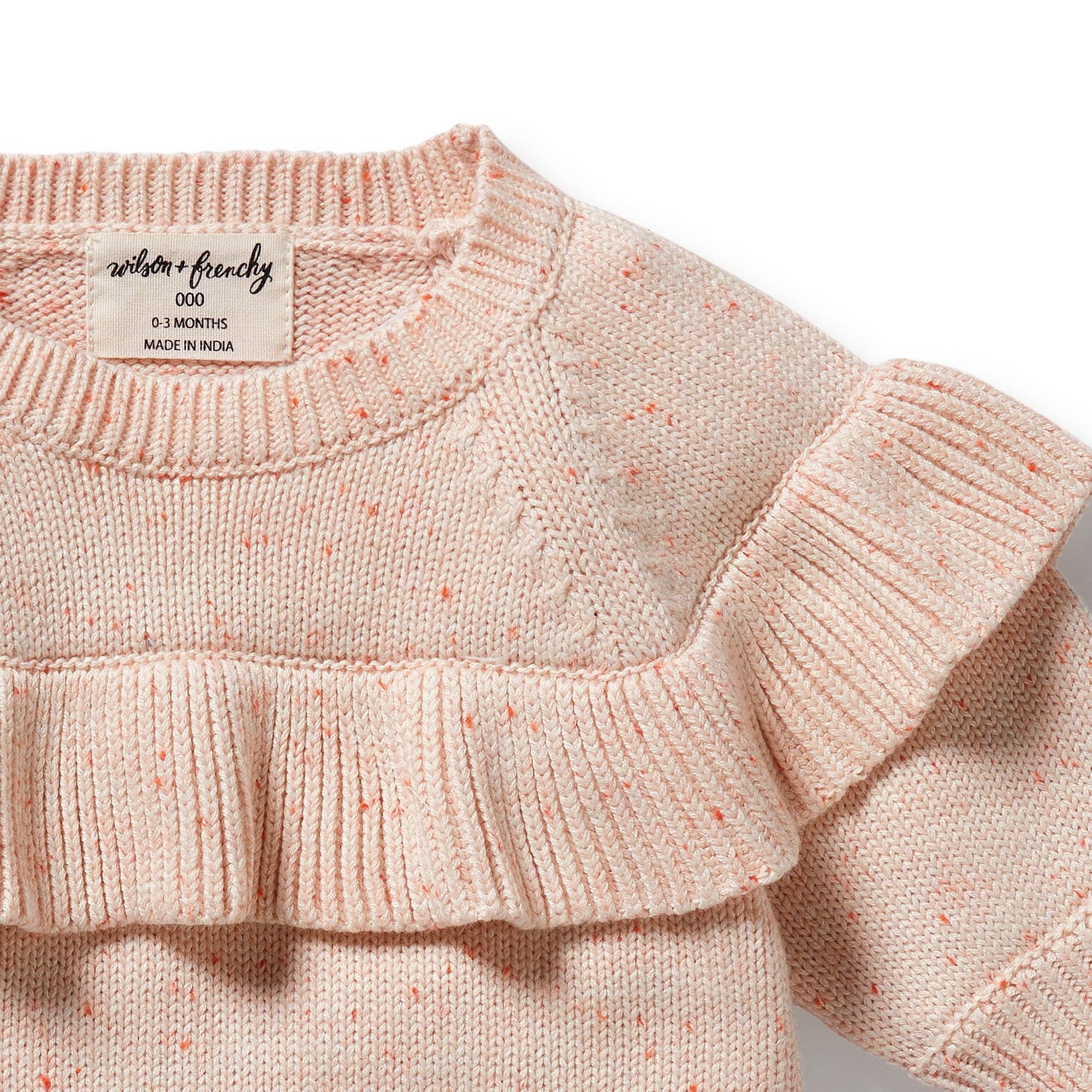 Wilson & Frenchy - Fairy Floss Organic Knitted Ruffle Jumper