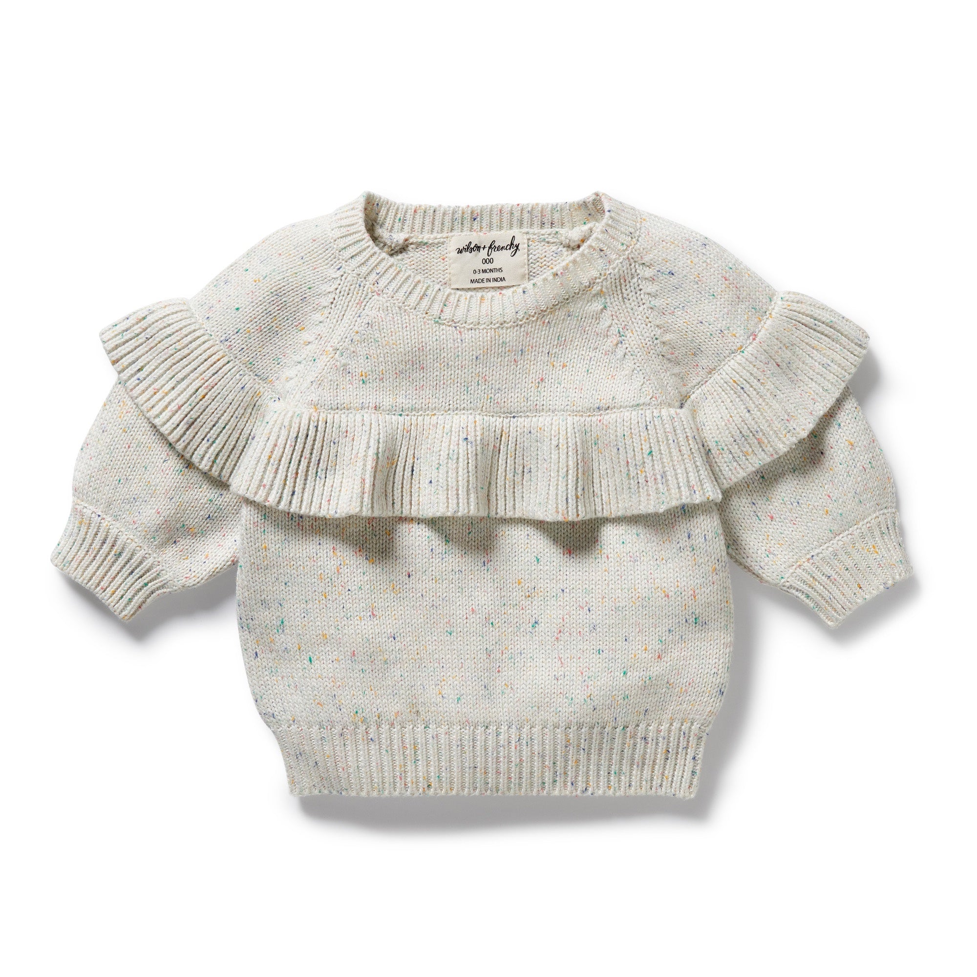 Wilson & Frenchy - Hundreds & Thousands Knitted Ruffle Jumper