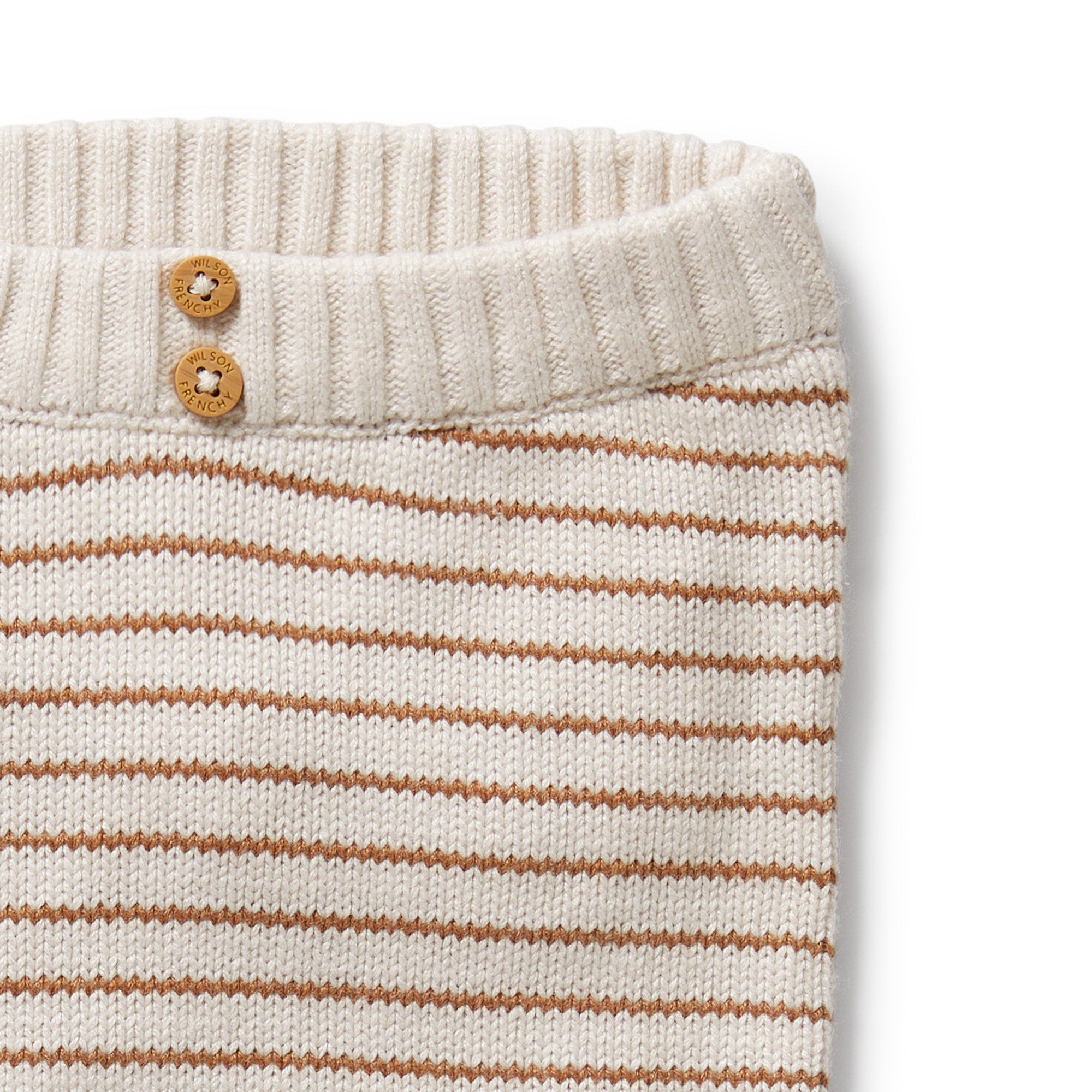 Wilson & Frenchy - Cinnamon Stripe Organic Knitted Legging