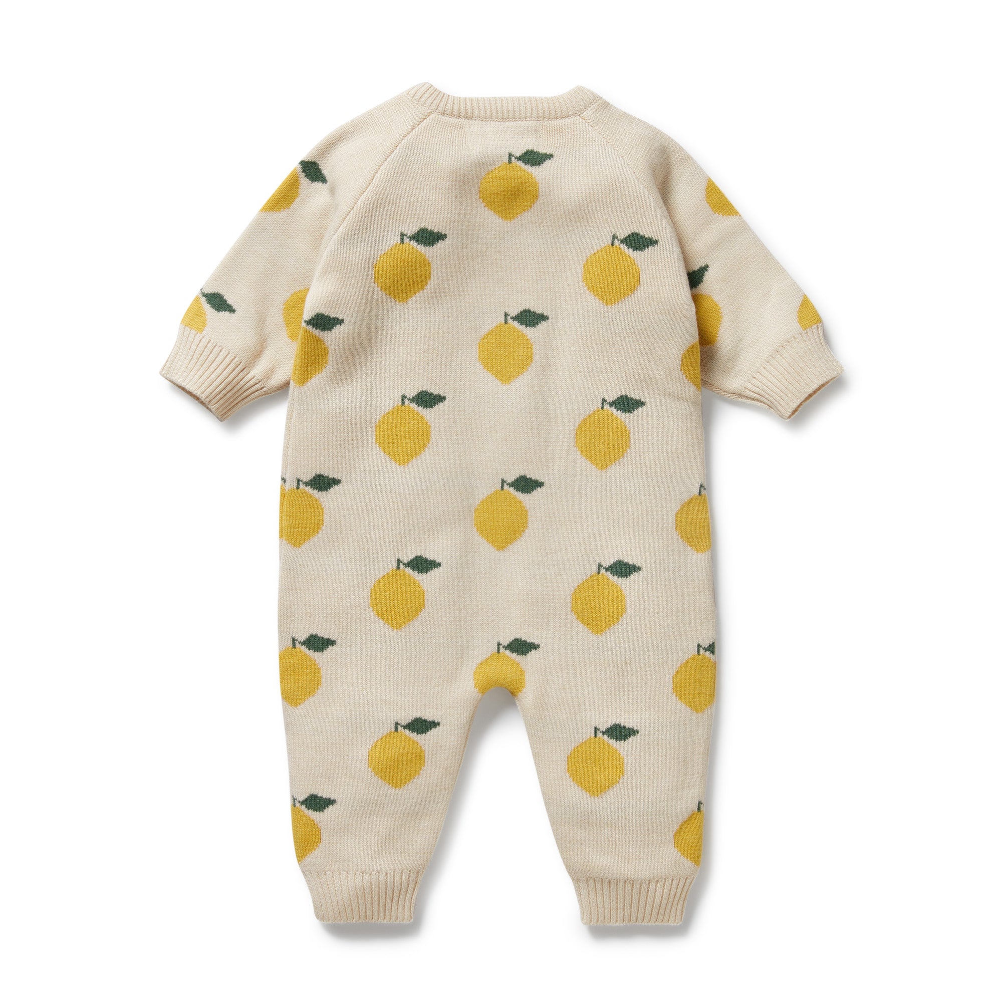 Wilson & Frenchy - Lemony Knitted Jacquard Growsuit