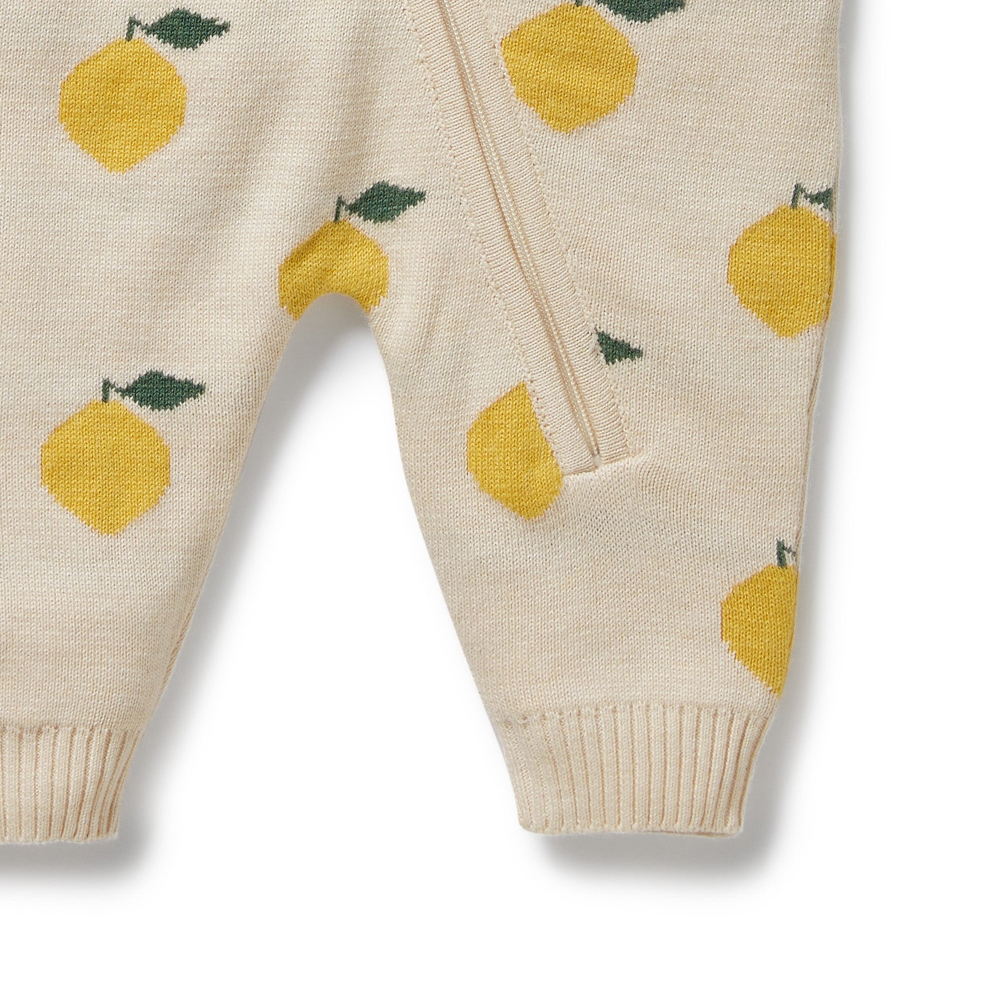 Wilson & Frenchy - Lemony Knitted Jacquard Growsuit