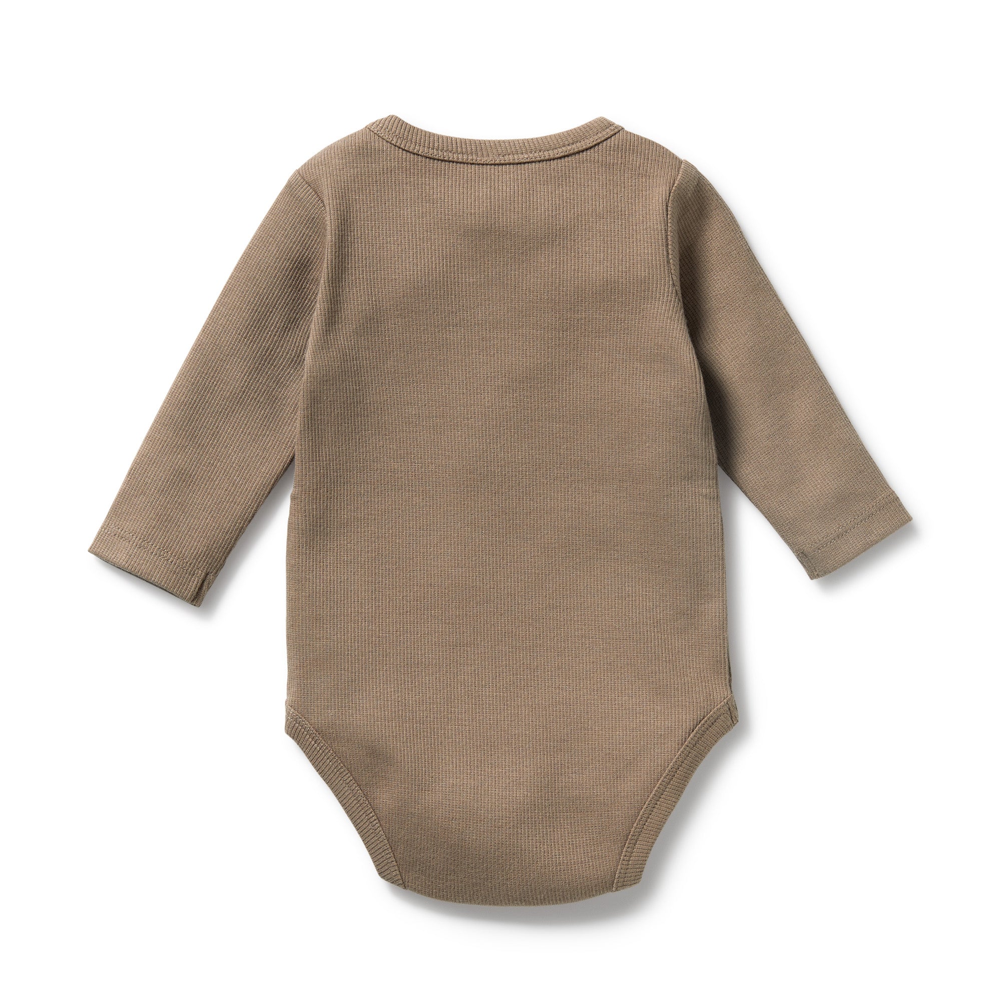 Wilson & Frenchy - Walnut Organic Rib Long Sleeved Bodysuit