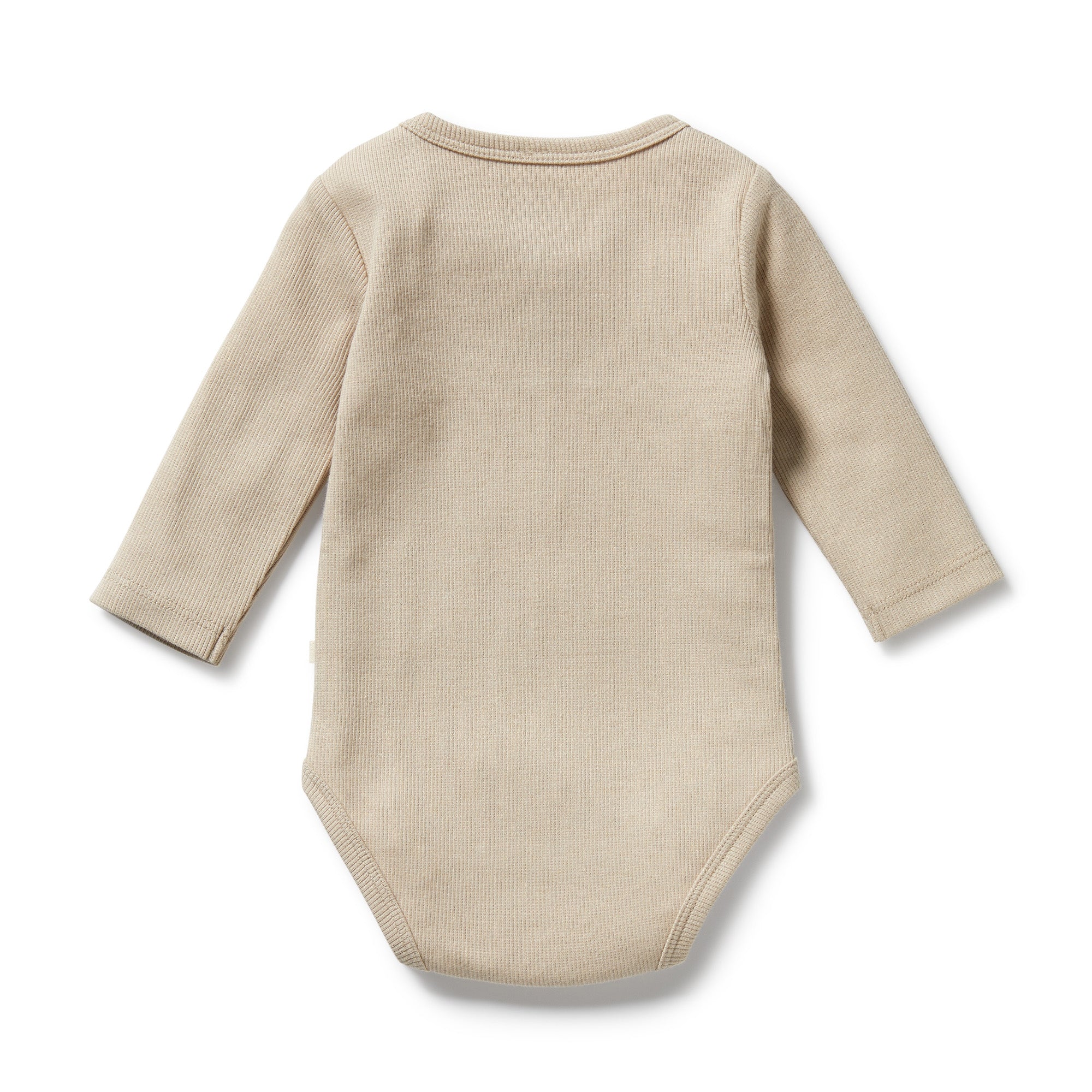 Wilson & Frenchy - Biscuit Organic Rib Long Sleeved Bodysuit