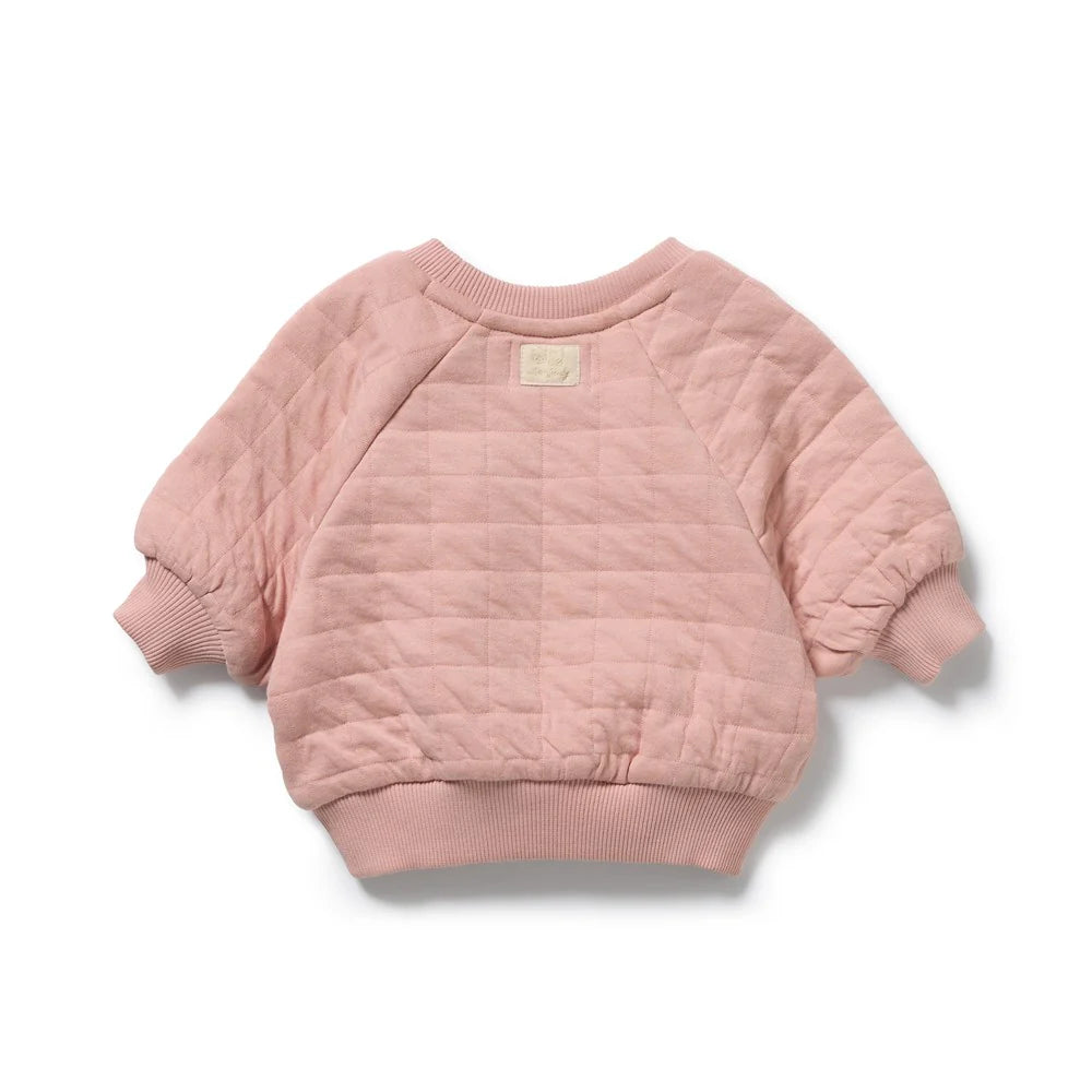 Wilson & frenchy - Rose Organic Quilted Sweat