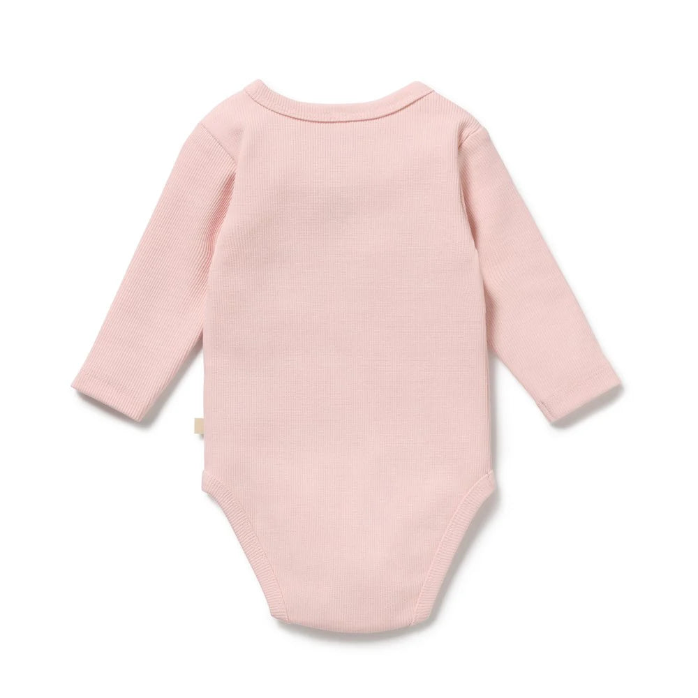 Wilson & Frenchy - Strawberry Cream Organic Rib Long Sleeved Bodysuit