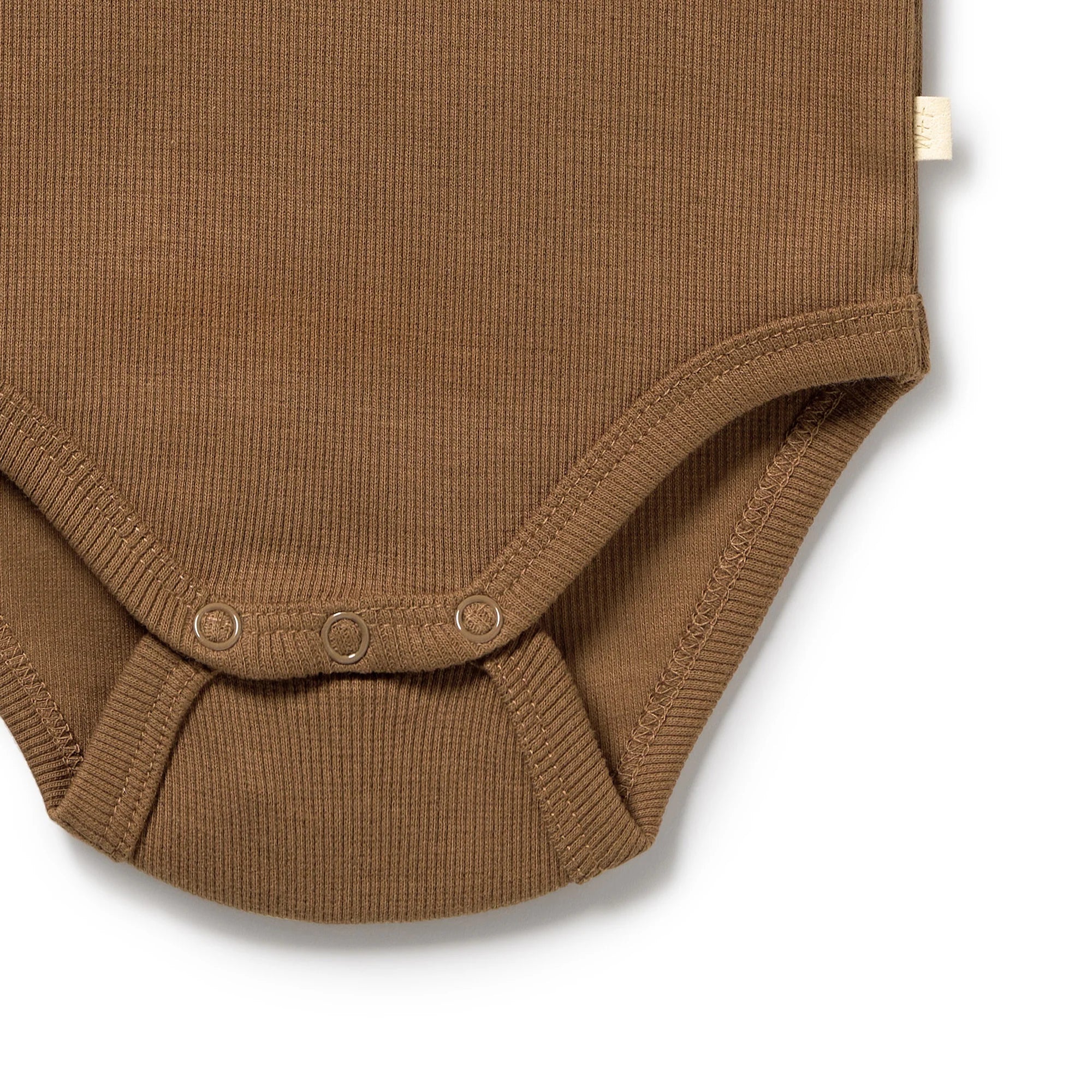Wilson & Frenchy - Nutmeg Organic Rib Long Sleeved Bodysuit