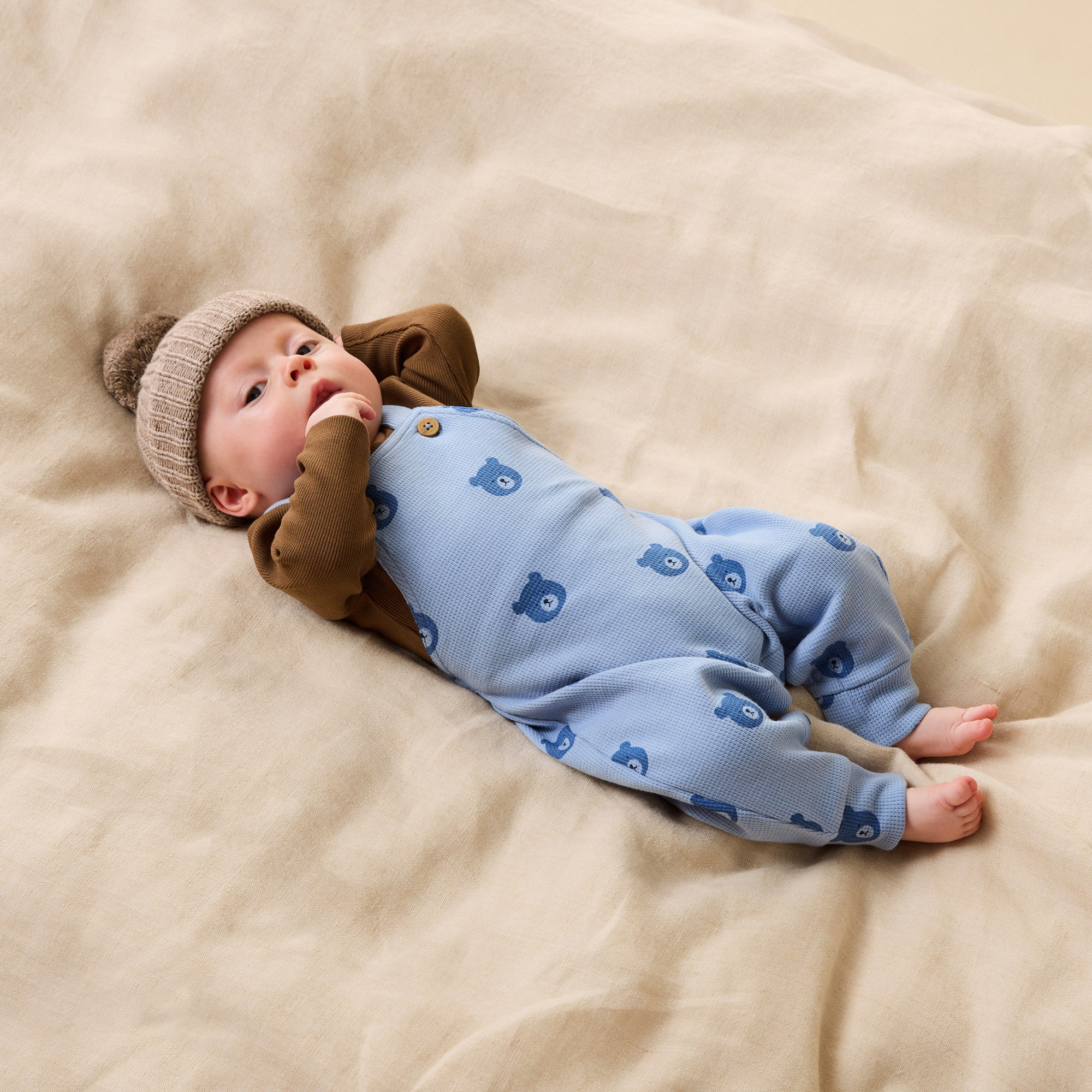 Wilson & Frenchy - Nutmeg Organic Rib Long Sleeved Bodysuit
