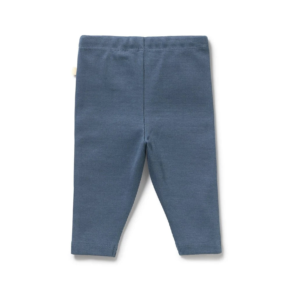 Wilson & Frenchy - Twilight Blue Organic Rib Legging