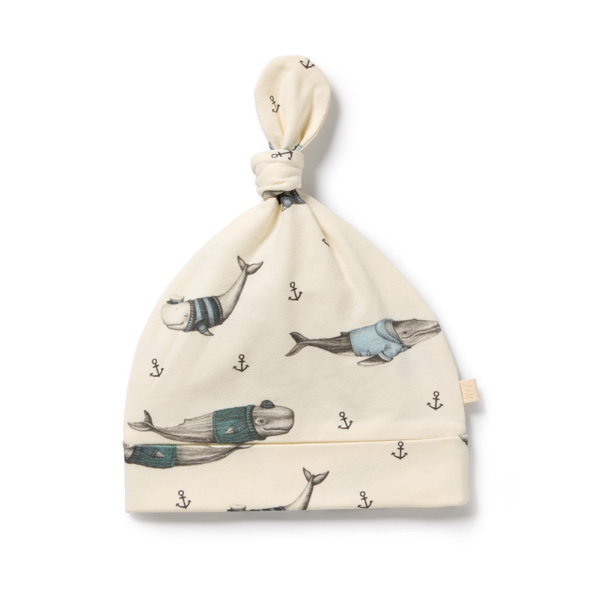 Wilson & Frenchy - Woolly Whales Organic Knot Hat
