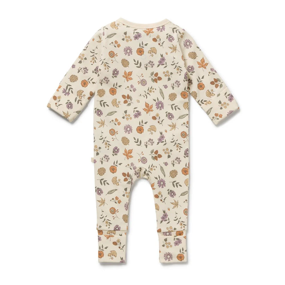 Wilson & Frenchy - Maple Glow Organic Zipsuit with Feet