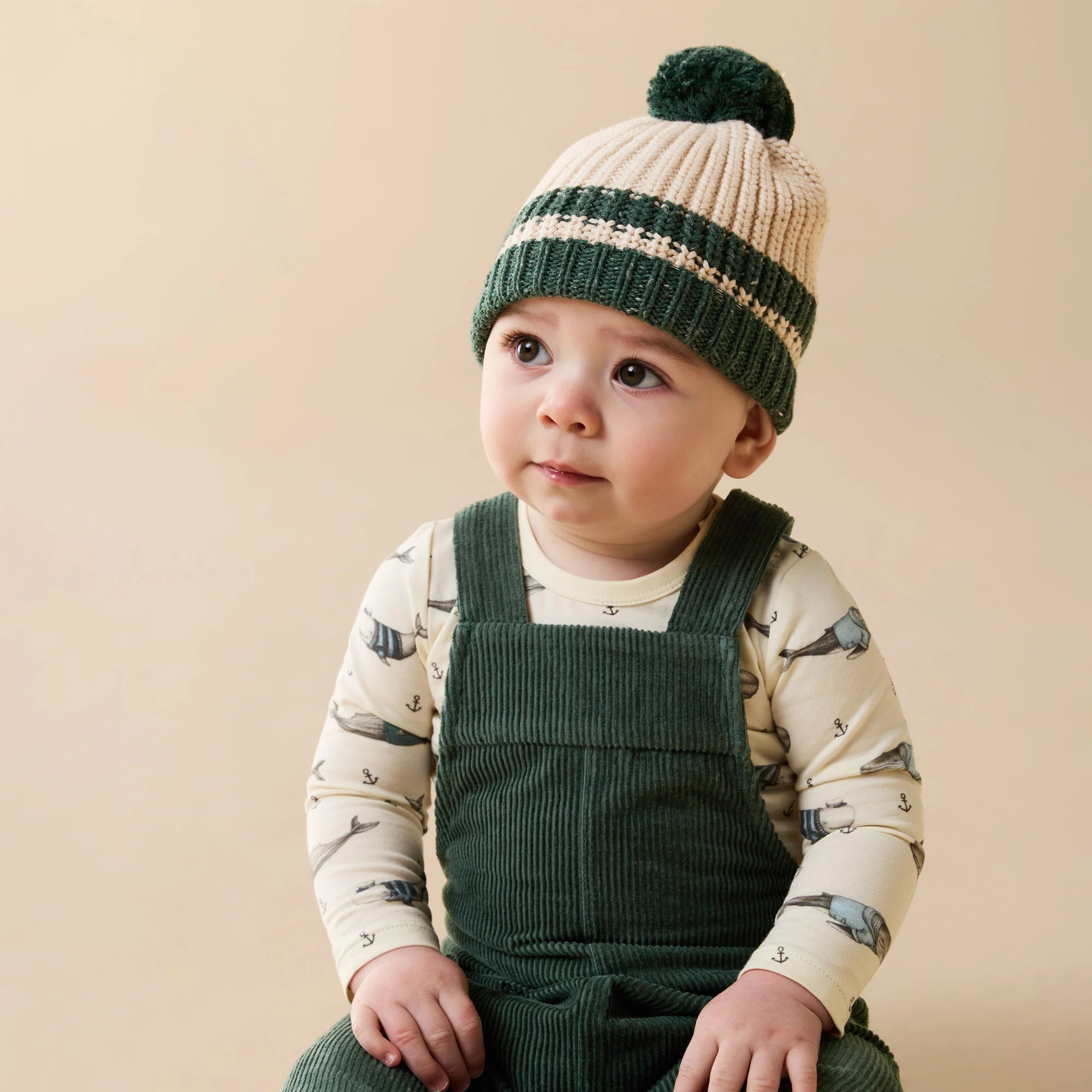 Wilson & Frenchy - Woolly Whales Organic Bodysuit