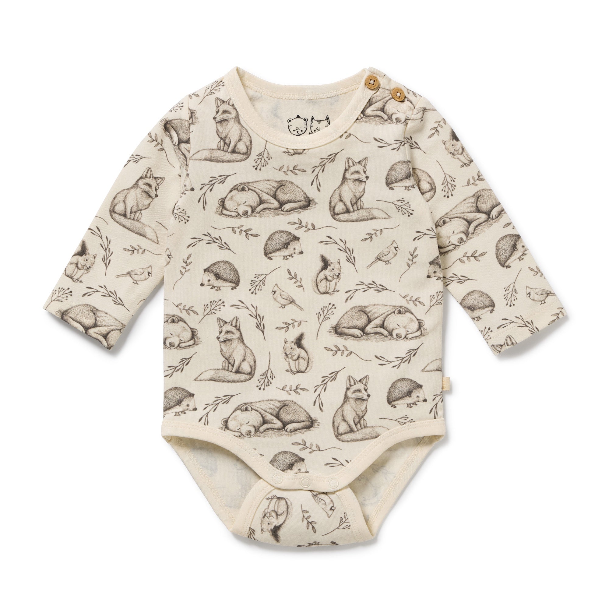 Wilson & Frenchy - Foxglove Forest Organic Bodysuit