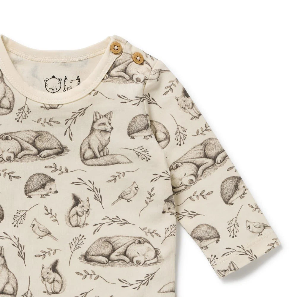 Wilson & Frenchy - Foxglove Forest Organic Bodysuit
