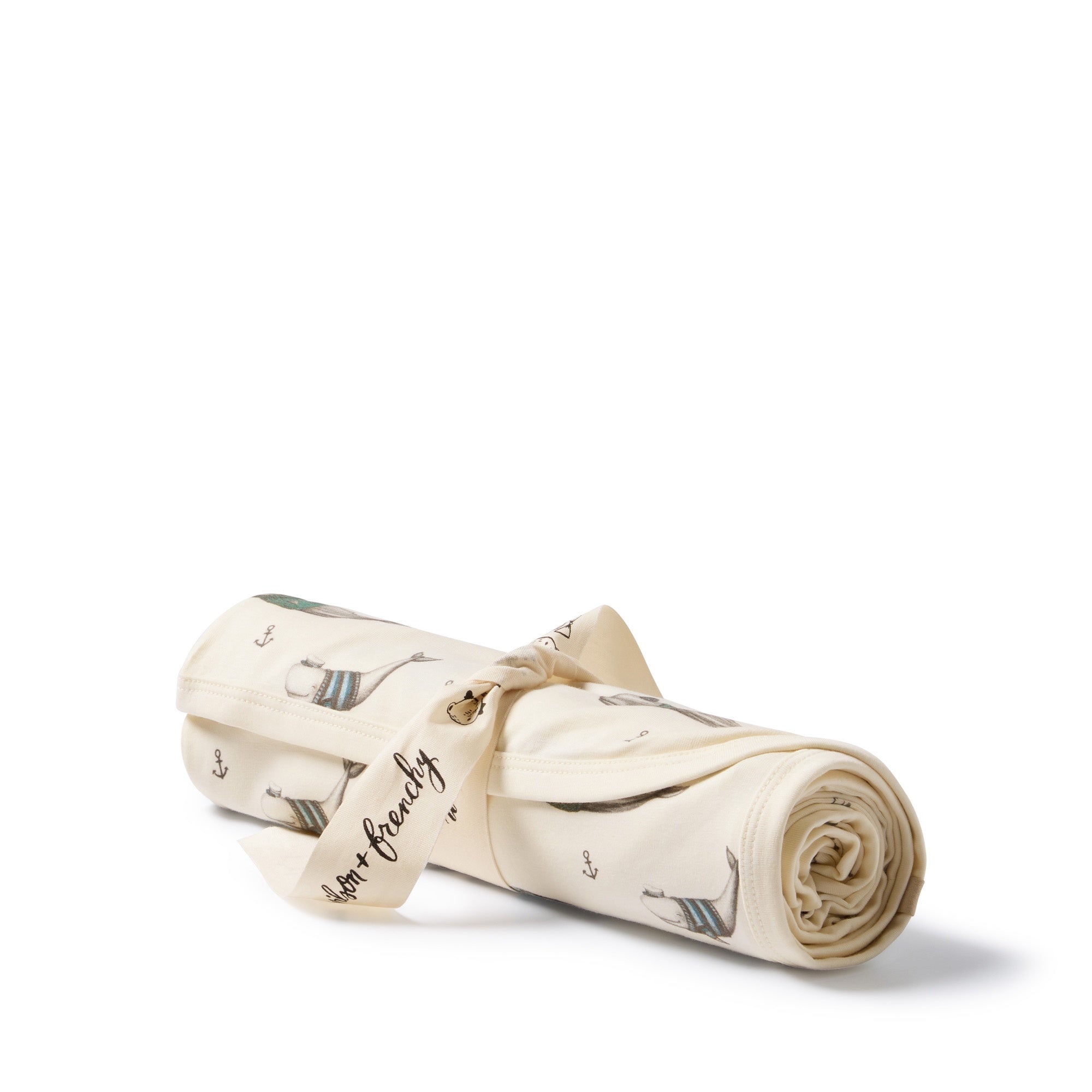 Wilson & Frenchy - Woolly Whales Organic Bunny Rug
