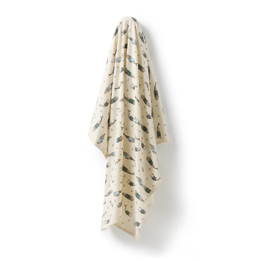Wilson & Frenchy - Woolly Whales Organic Bunny Rug