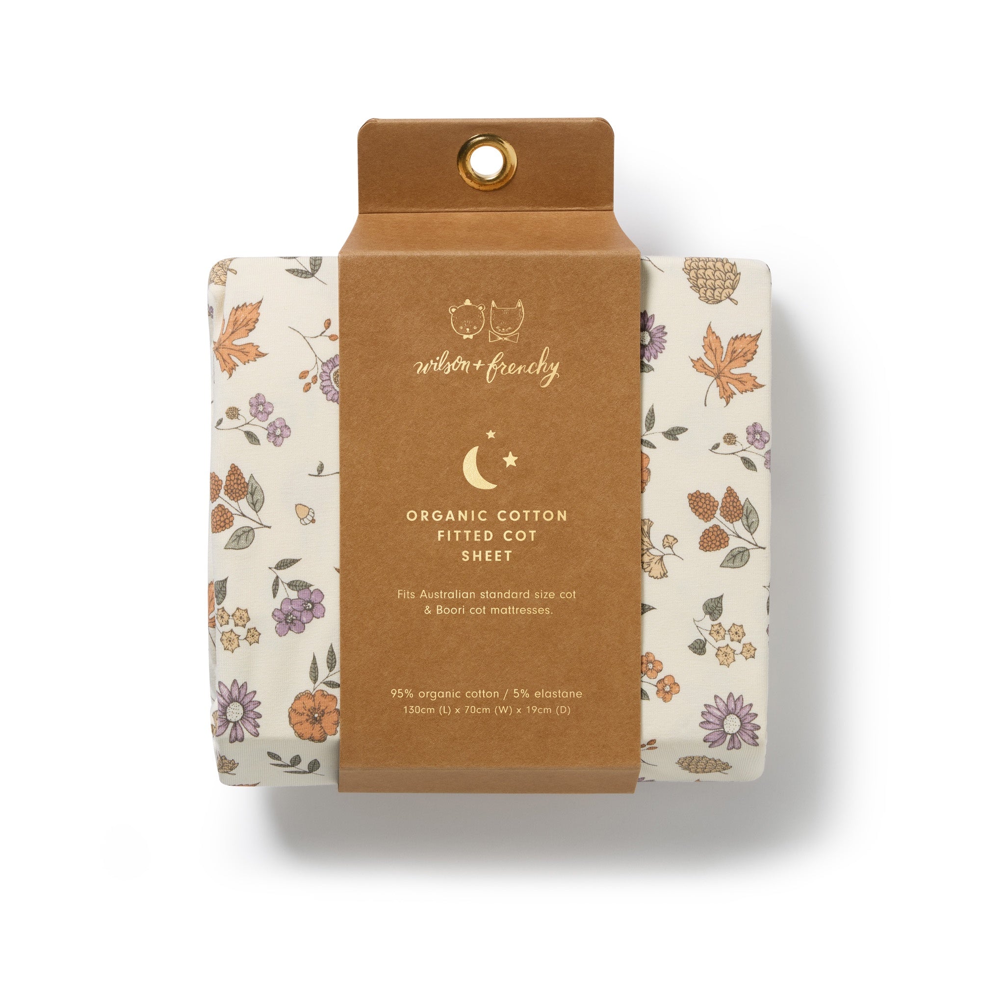 Wilson & Frenchy - Maple Glow Organic Cot Sheet