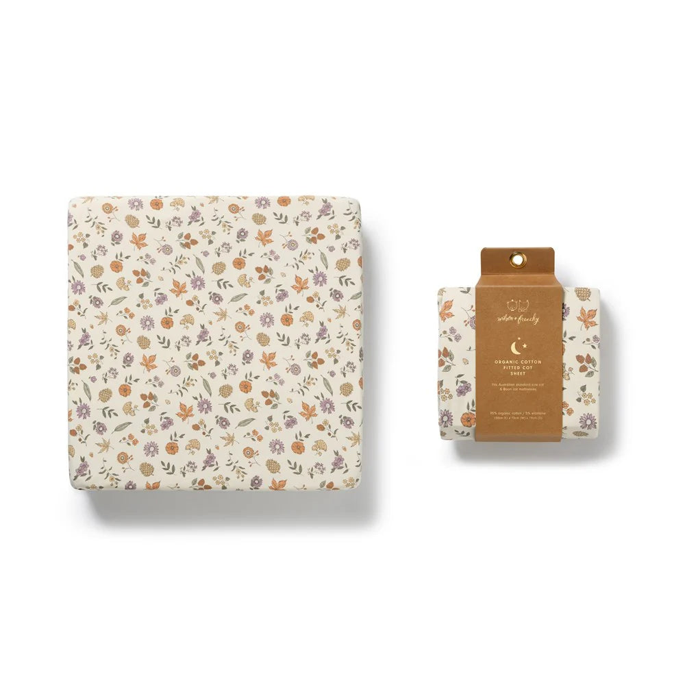Wilson & Frenchy - Maple Glow Organic Cot Sheet
