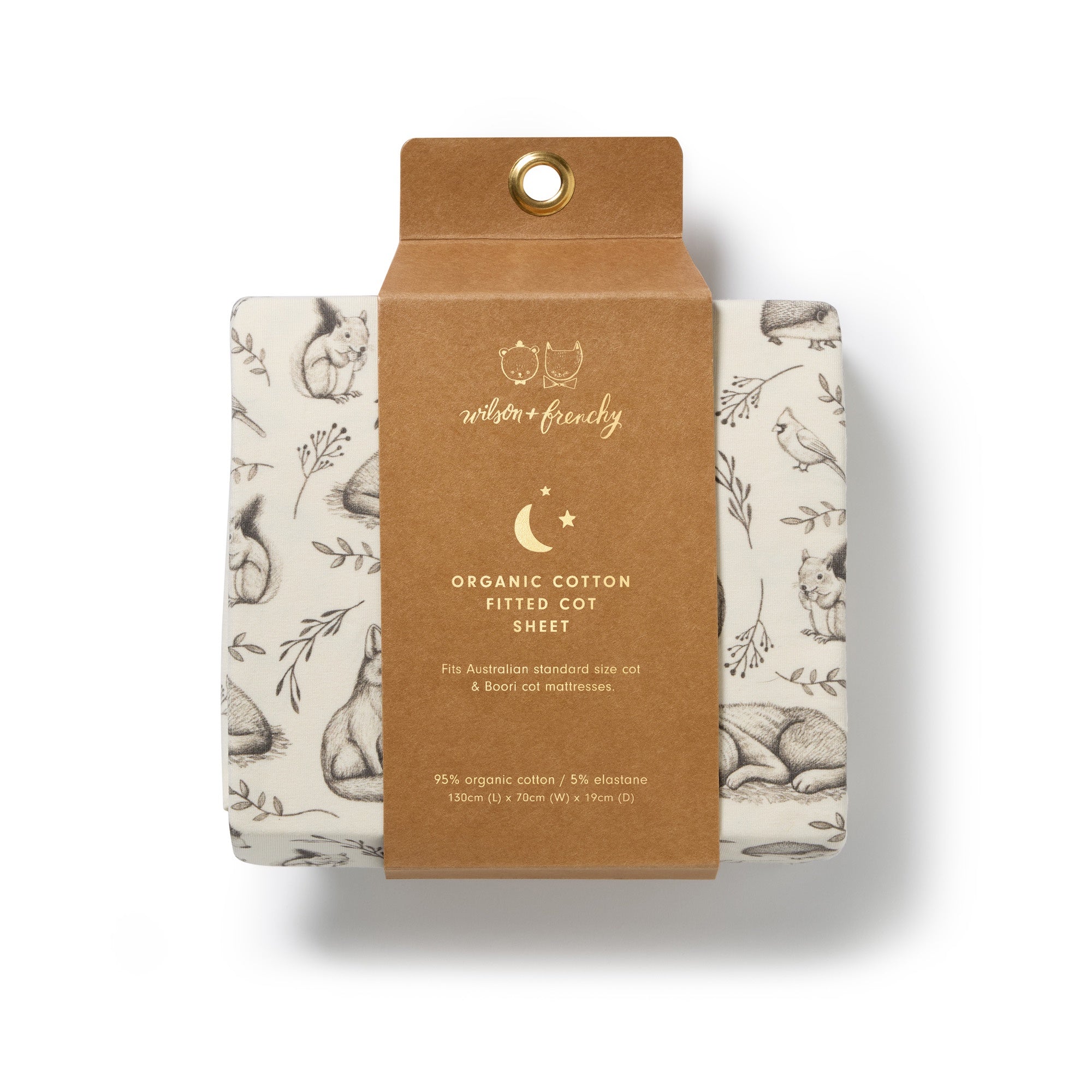 Wilson & Frenchy - Foxglove Forest Organic Cot Sheet