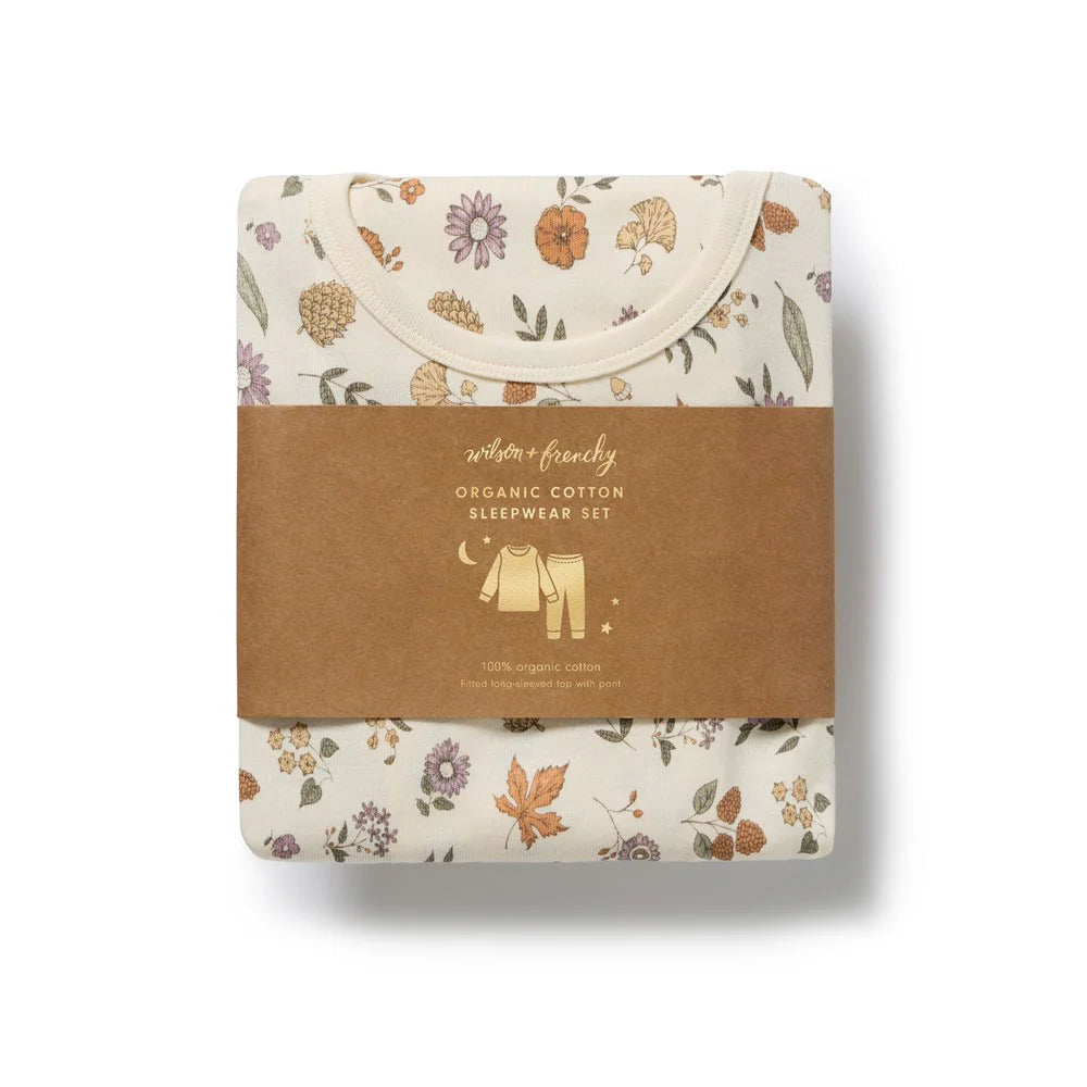 Wilson & Frenchy - Organic Long Sleeved Pyjamas - Maple Glow