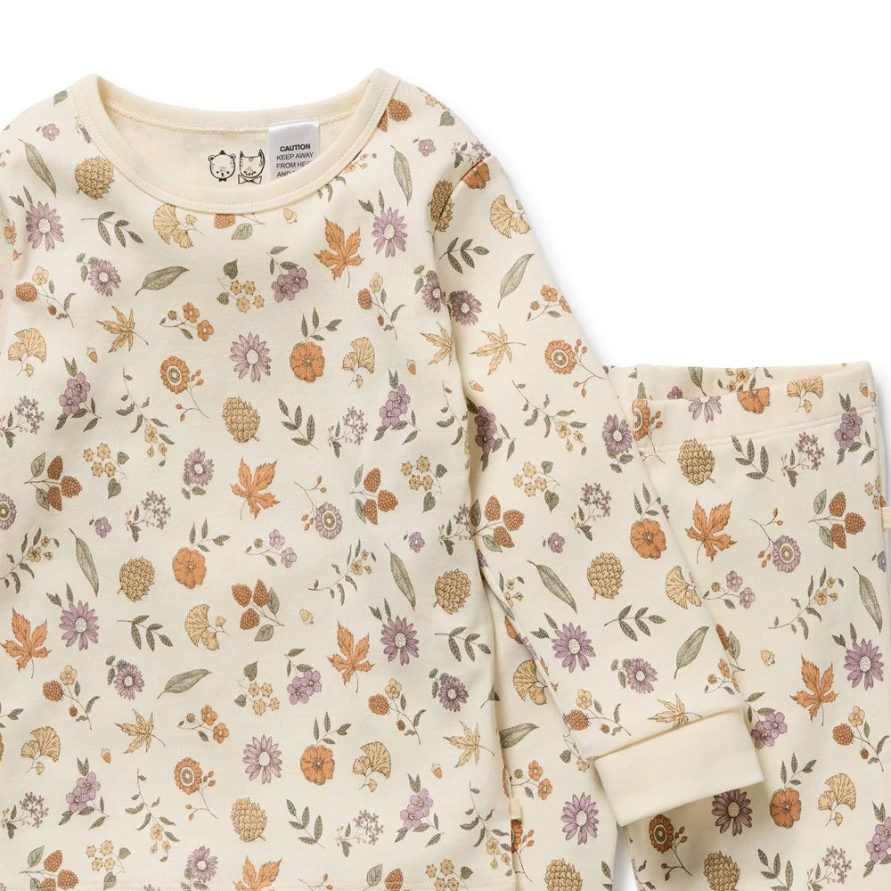 Wilson & Frenchy - Organic Long Sleeved Pyjamas - Maple Glow