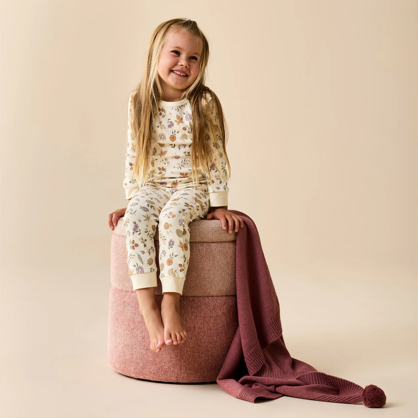 Wilson & Frenchy - Organic Long Sleeved Pyjamas - Maple Glow