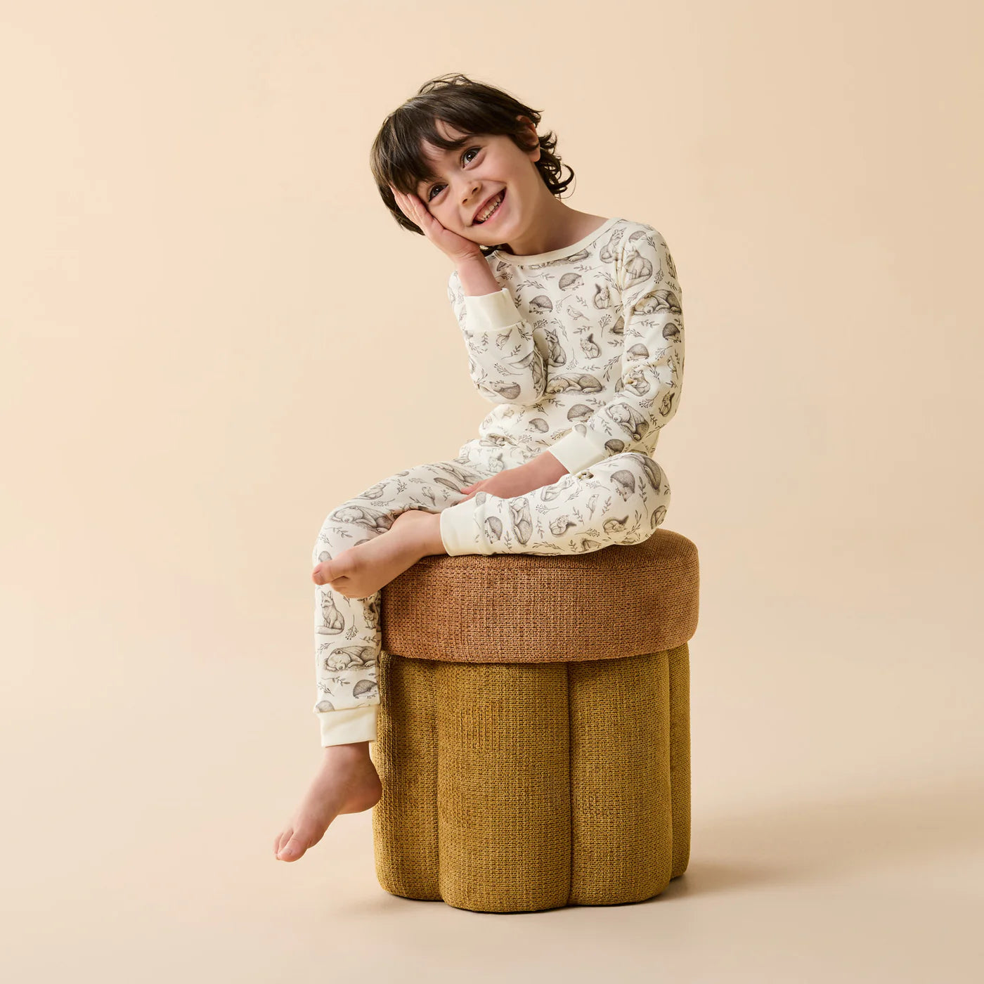 Wilson & Frenchy - Organic Long Sleeved Pyjamas - Foxglove Forest