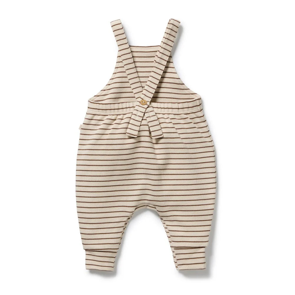 Wilson & Frenchy - Nutmeg Stripe Organic Waffle Overall