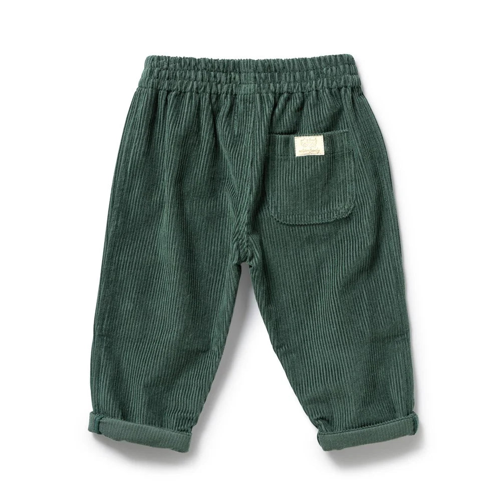 Wilson & Frenchy - Moss Green Organic Cord Pant