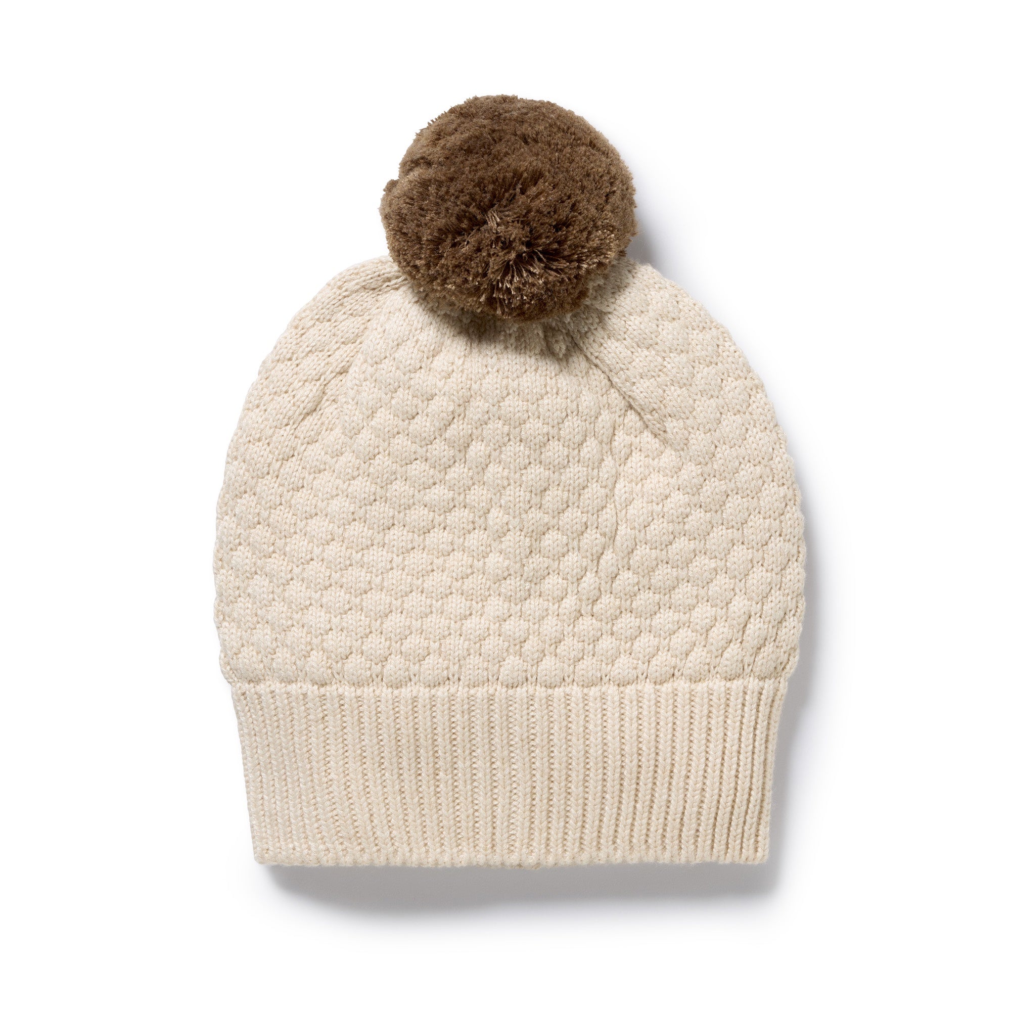 Wilson & Frenchy - Cream Organic Knitted Bubble Hat