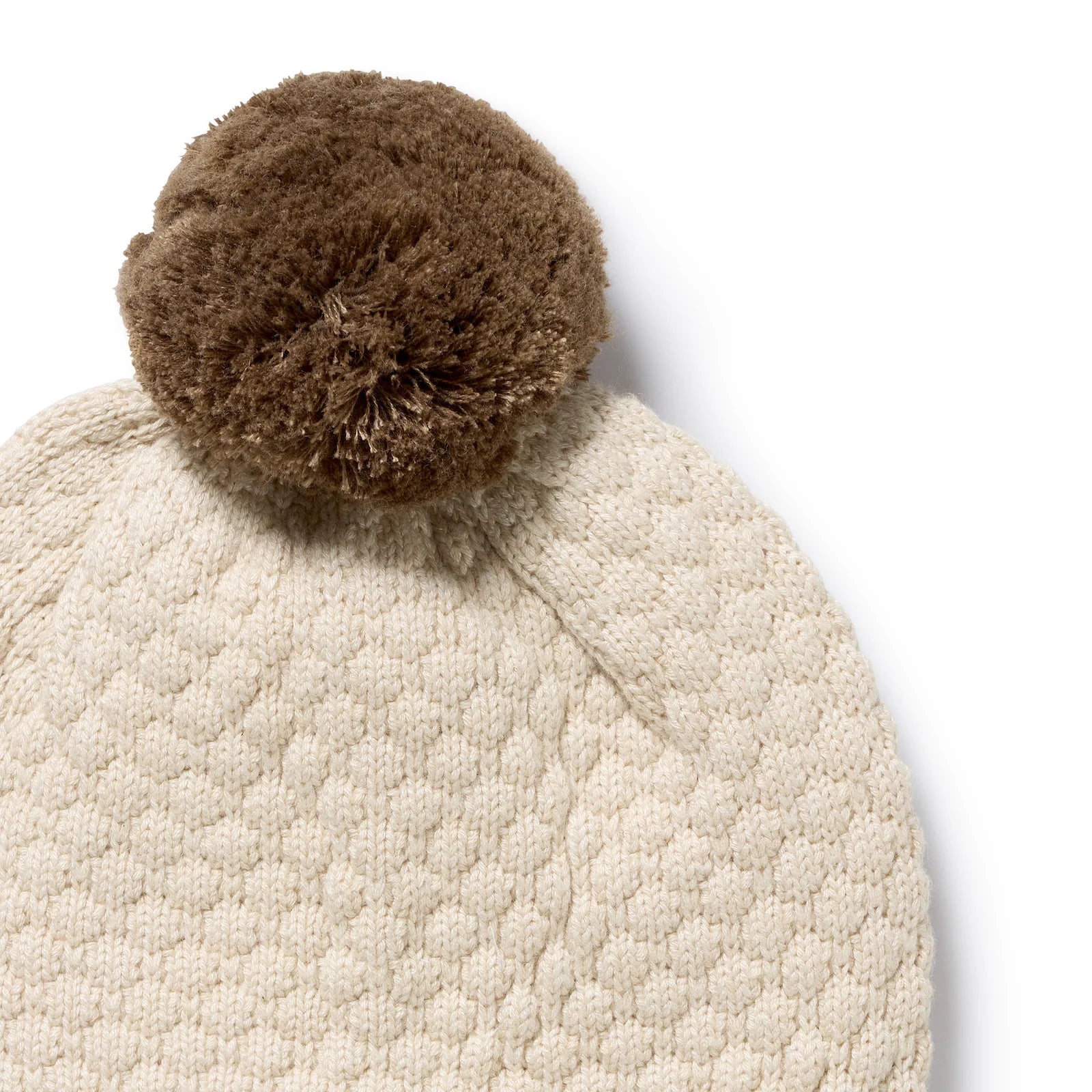 Wilson & Frenchy - Cream Organic Knitted Bubble Hat