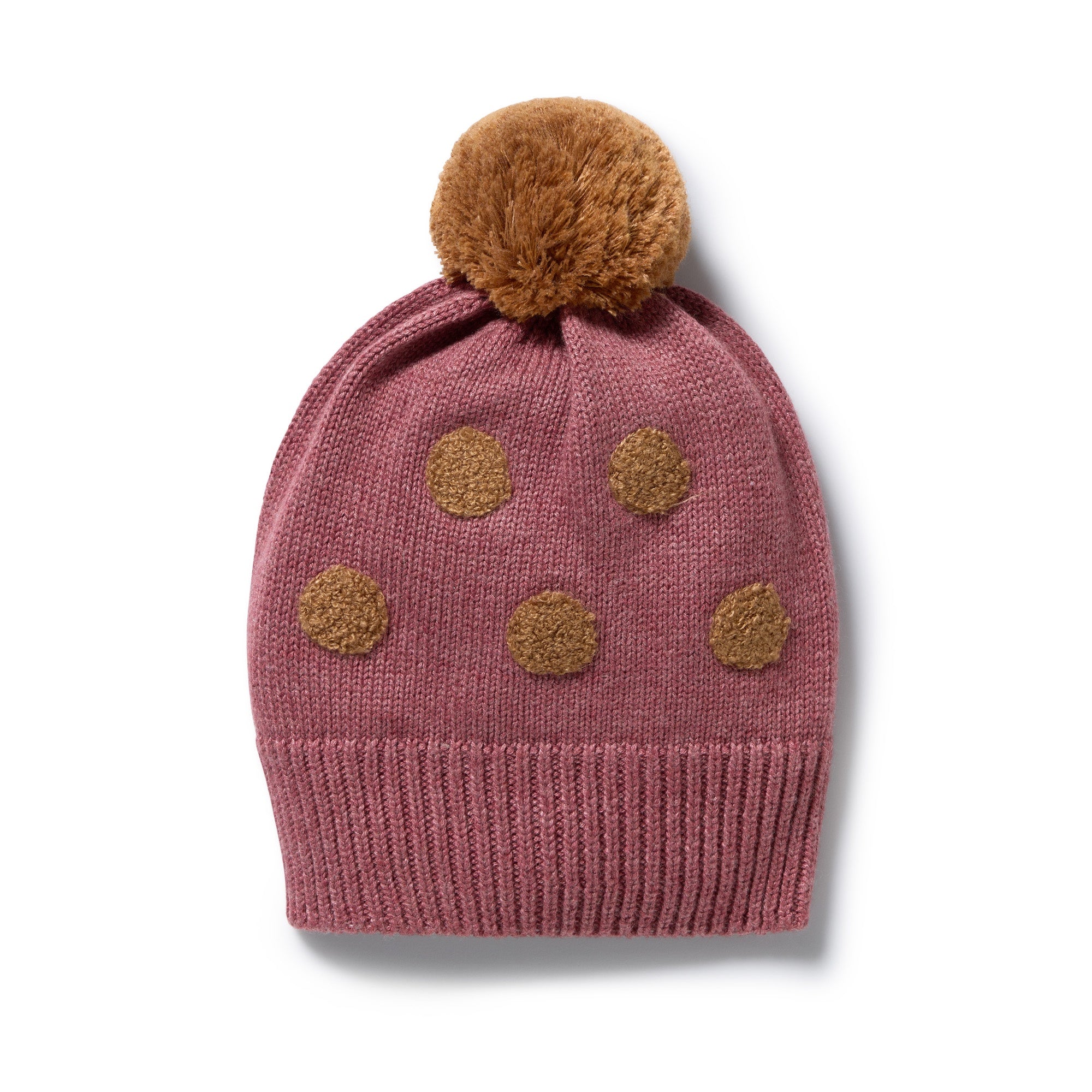 Wilson & Frenchy - Rhubard Organic Knitted Bauble Hat