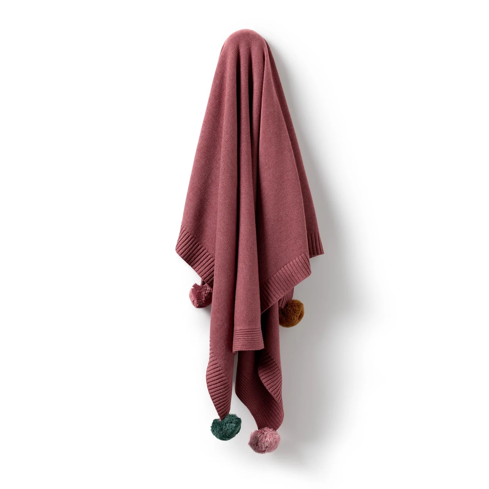 Wilson & Frenchy - Rhubarb Organic Knitted Blanket