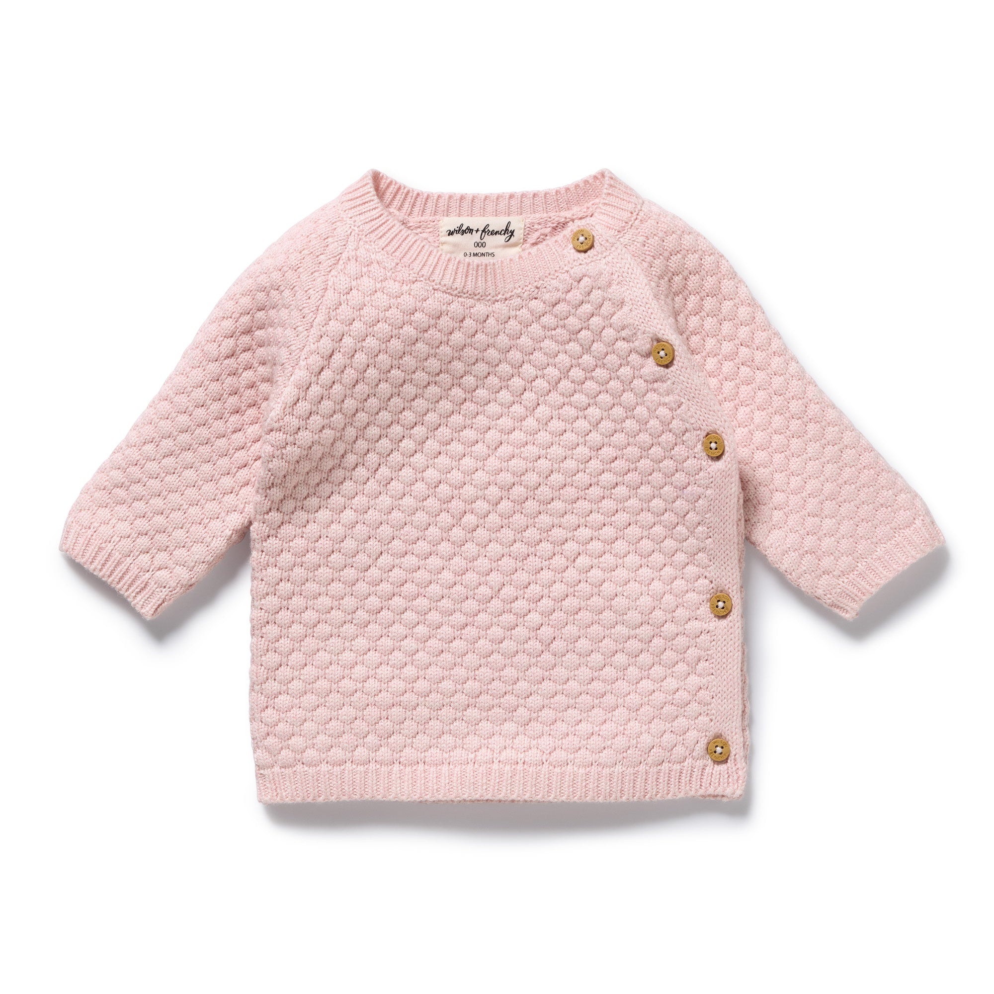 Wilson & Frenchy - Marshmellow Organic Knitted bubble Kimono Cardigan