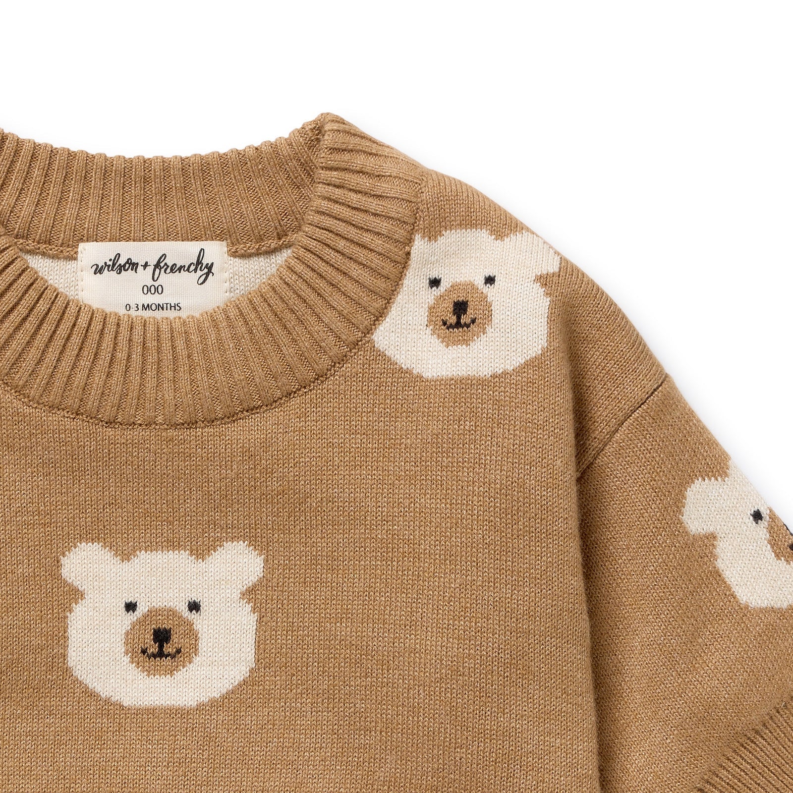 Wilson & Frenchy - Beary Cute Organic Knitted Jacquard Jumper