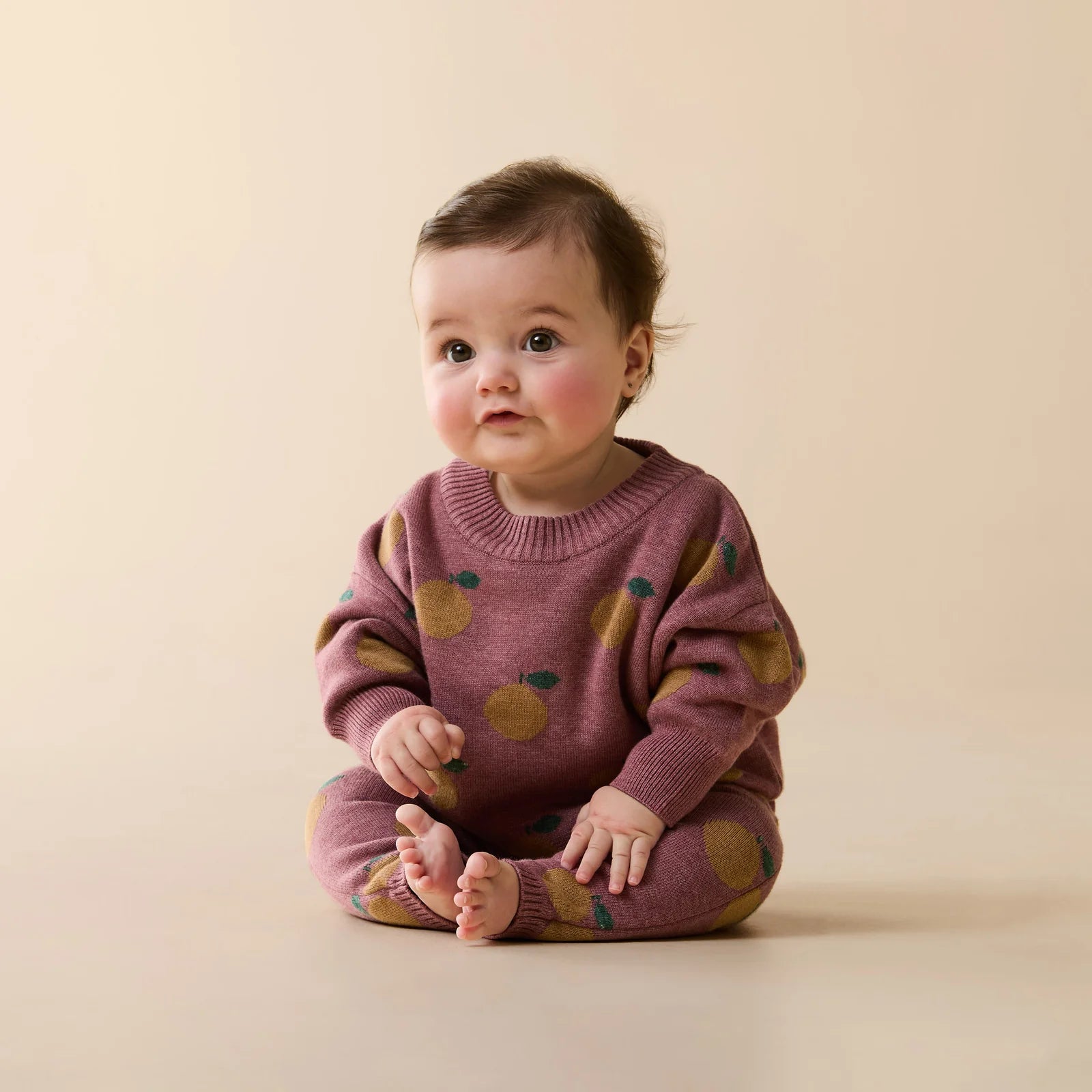 Wilson & Frenchy - Clementine Organic Knitted Jacquard Jumper
