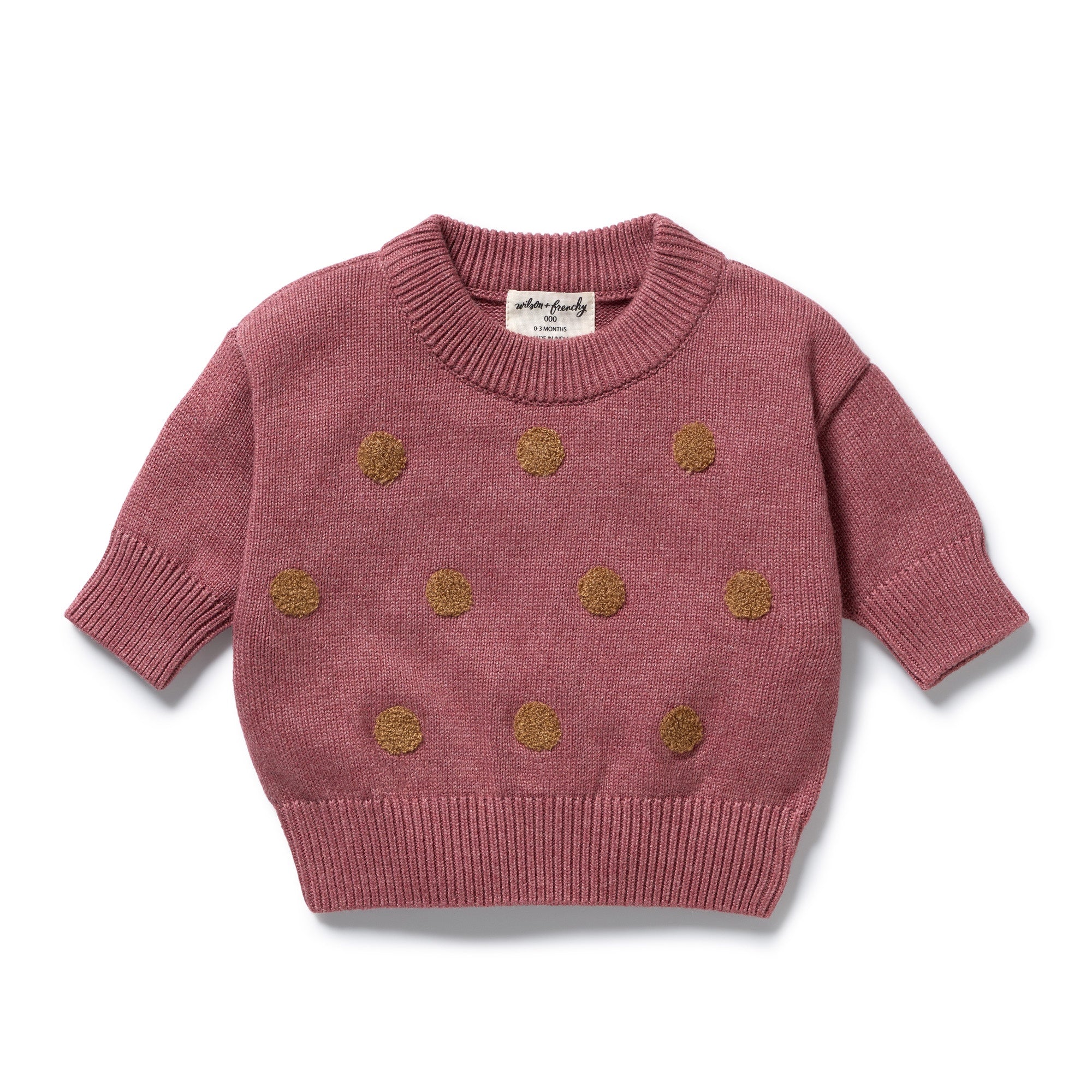 Wilson & Frenchy - Rhubarb Organic Knitted Bauble Jumper