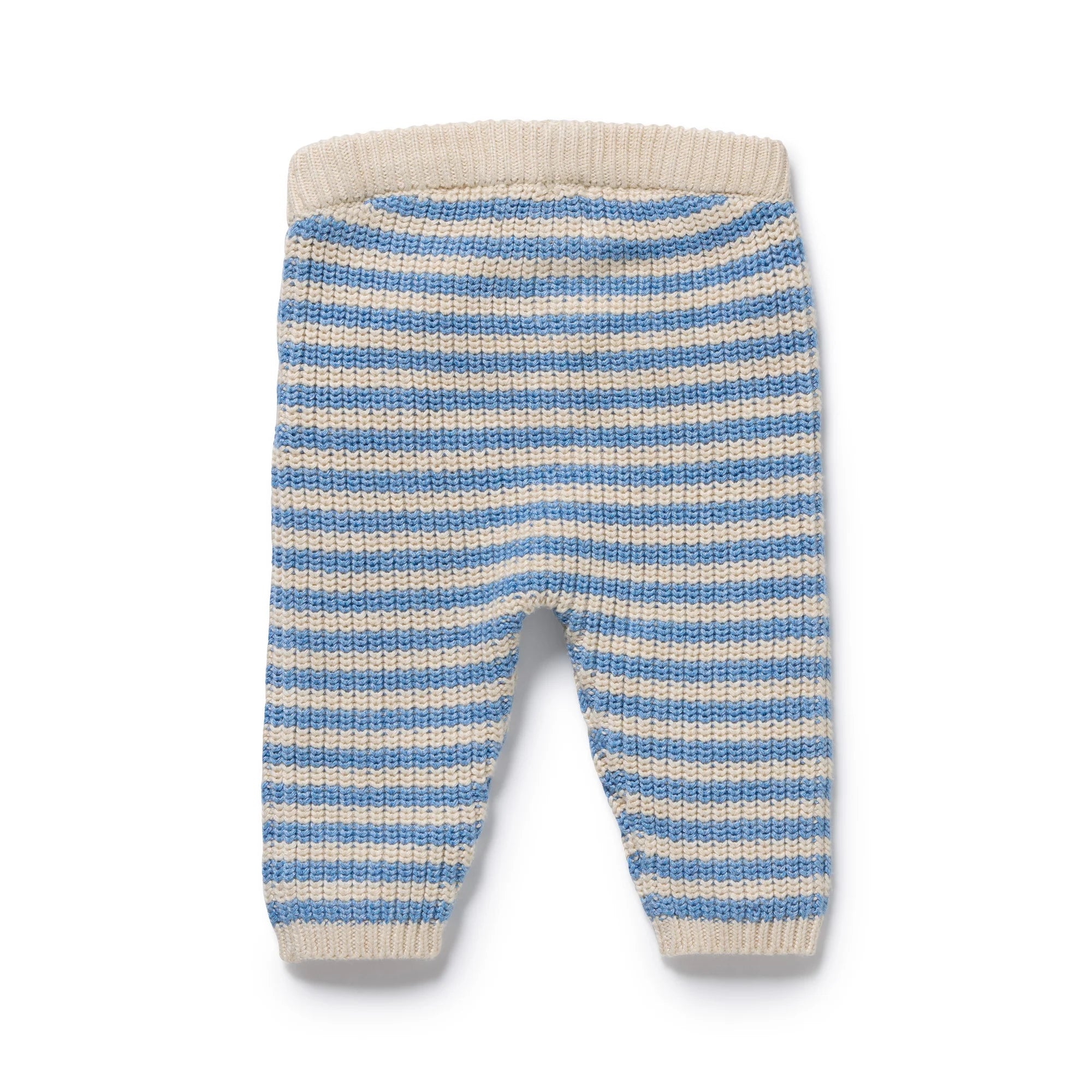 Wilson & Frenchy - Frosted Blue Organic Knitted Stripe Legging
