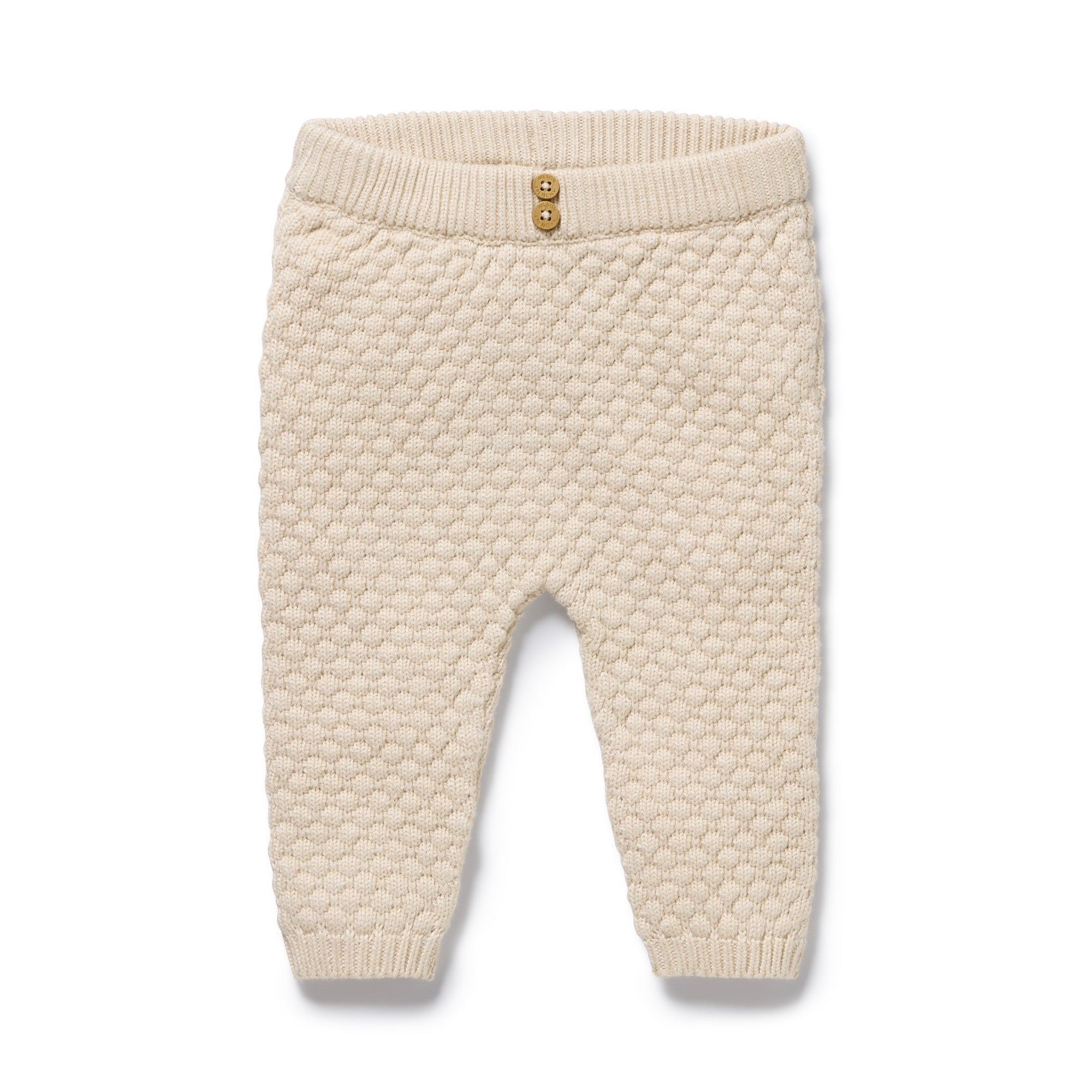Wilson & Frenchy - Cream Organic Knitted Bubble Legging
