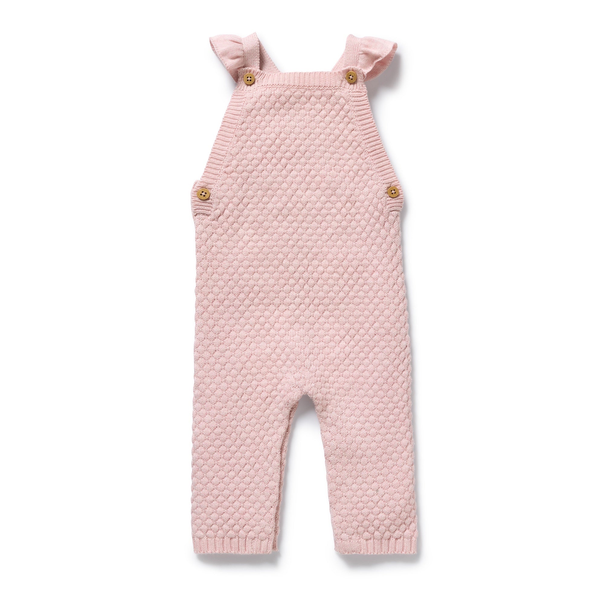 Wilson & Frenchy - Marshmellow Organic Knitted Bubble Ruffle Overall