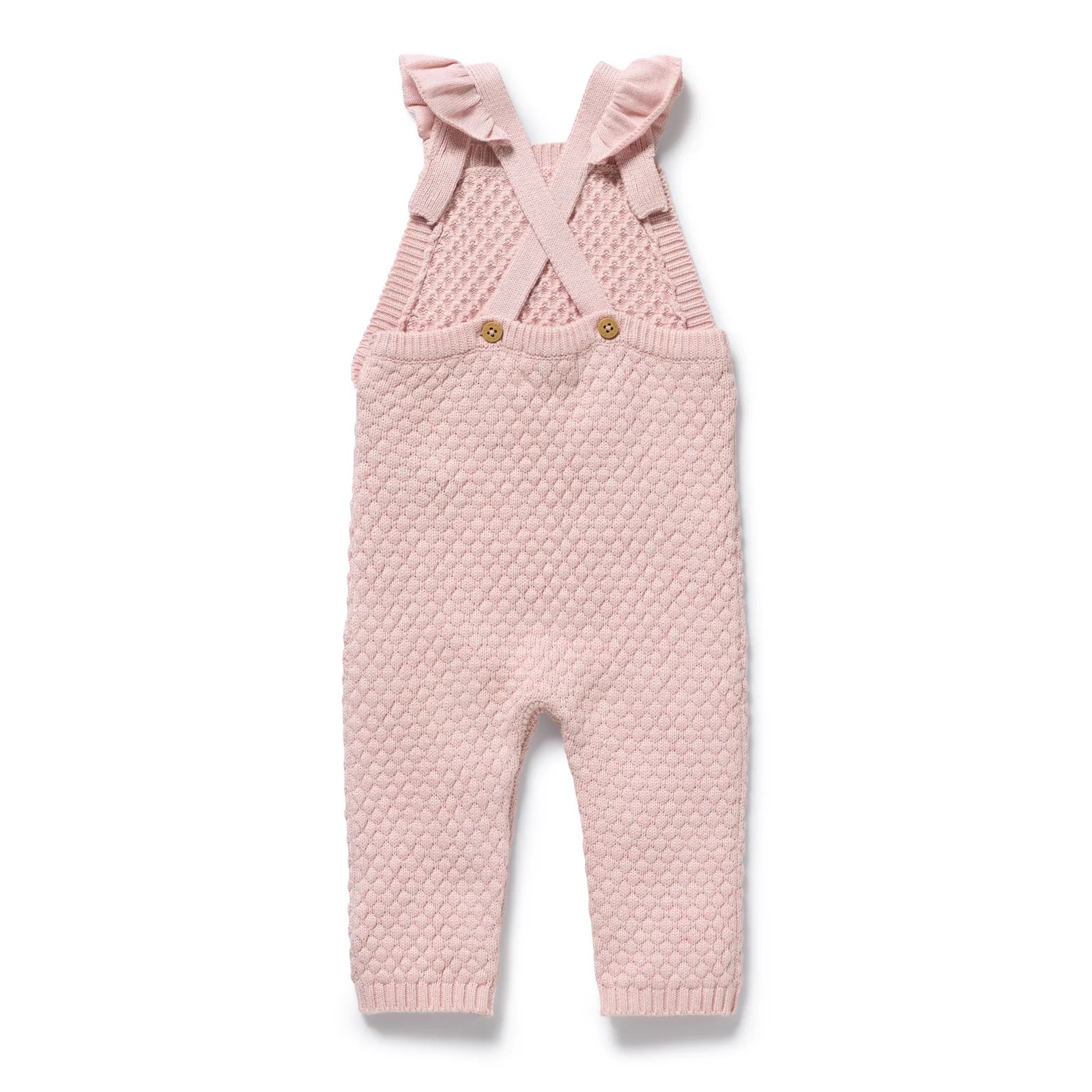 Wilson & Frenchy - Marshmellow Organic Knitted Bubble Ruffle Overall