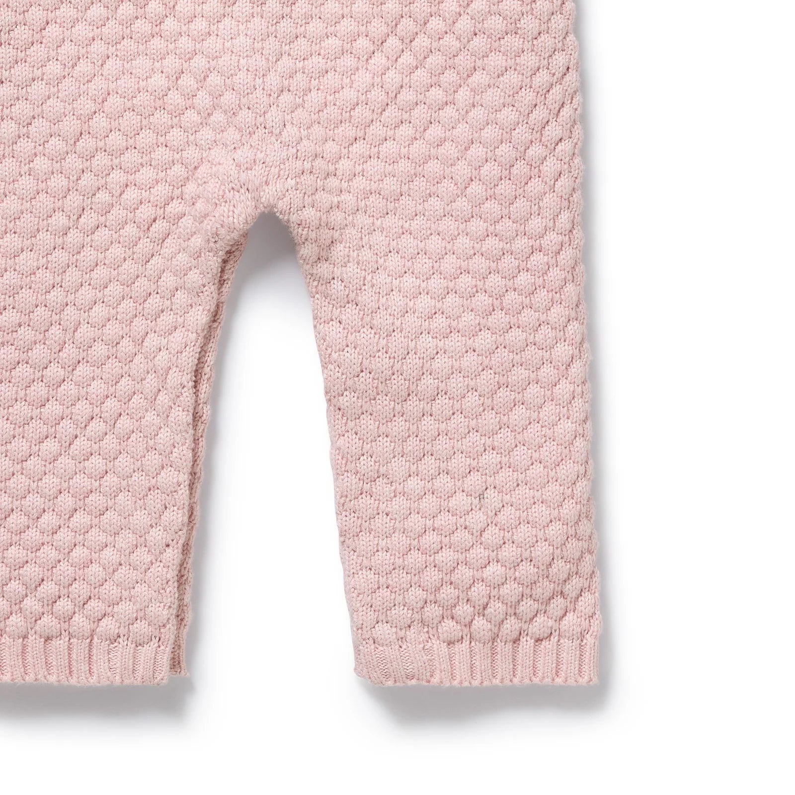 Wilson & Frenchy - Marshmellow Organic Knitted Bubble Ruffle Overall